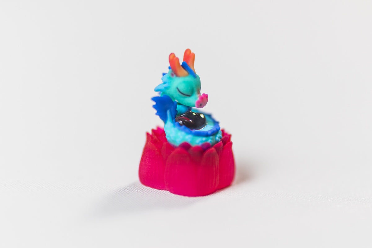 [In Stock] Cagedbird Azure Dragon Artisan Keycaps