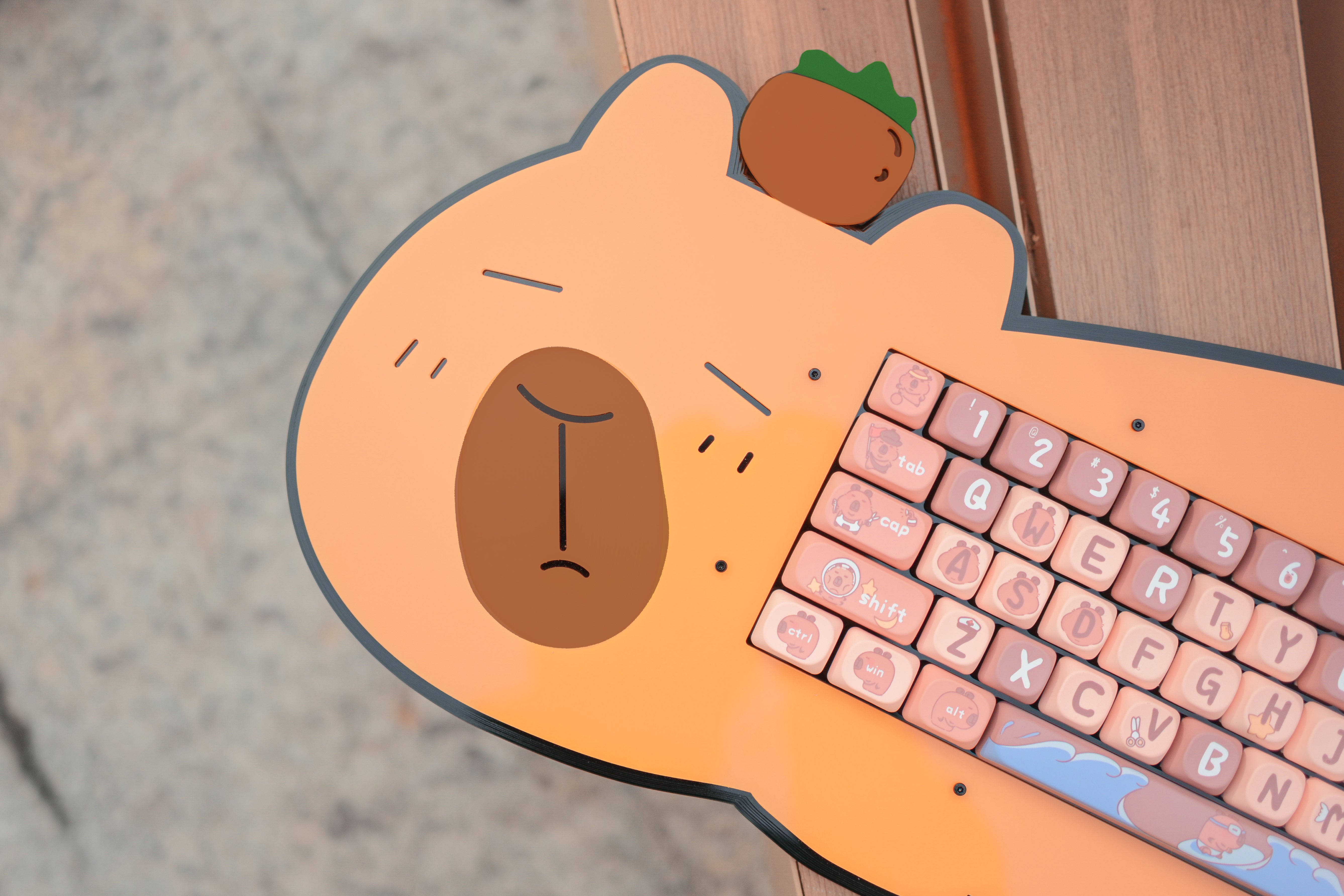 [In Stock] MOA Capybara PBT Keycap Set by Lelelab