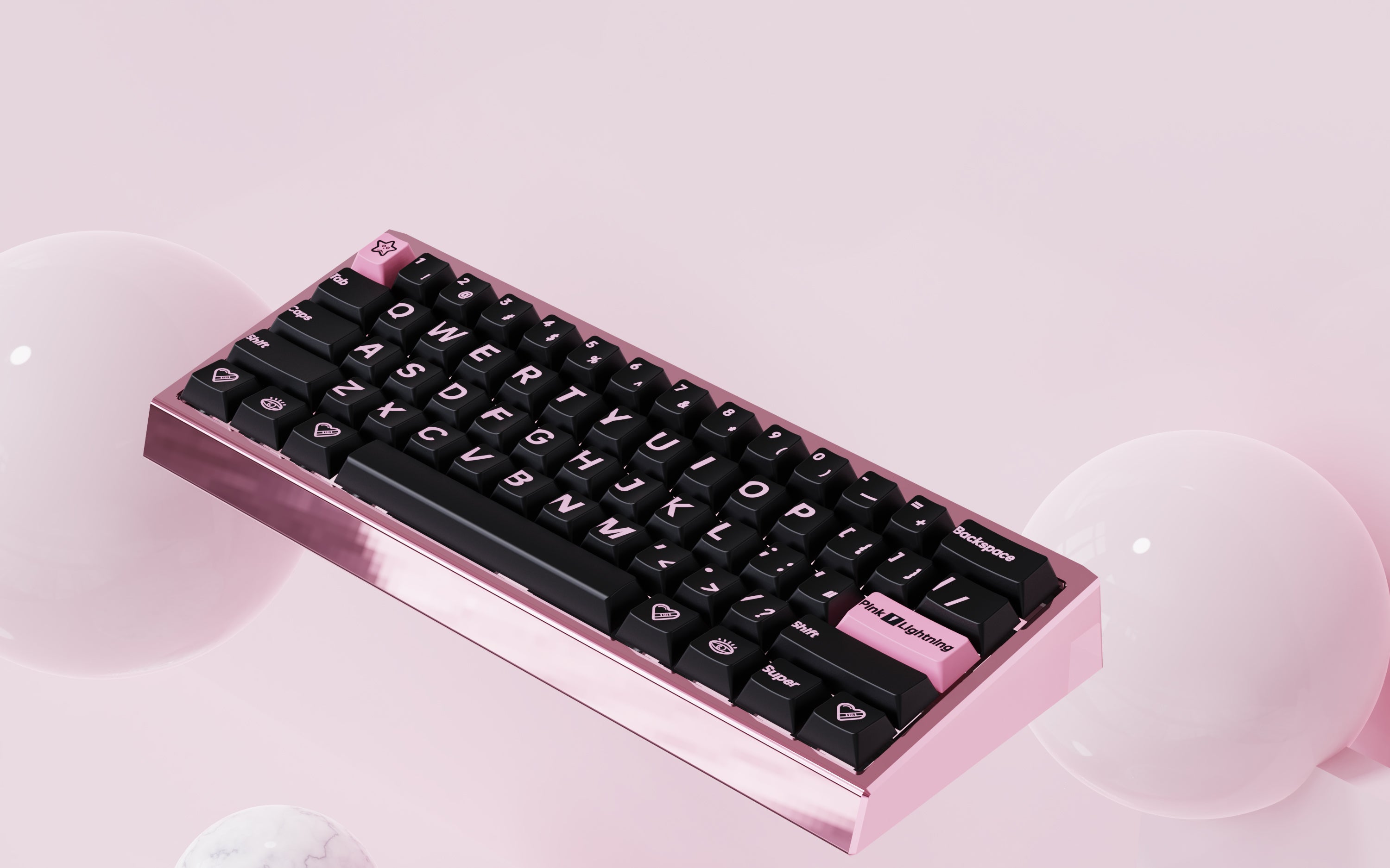 TomatoCaps PBT Pink Lightning - Thumbnail 3
