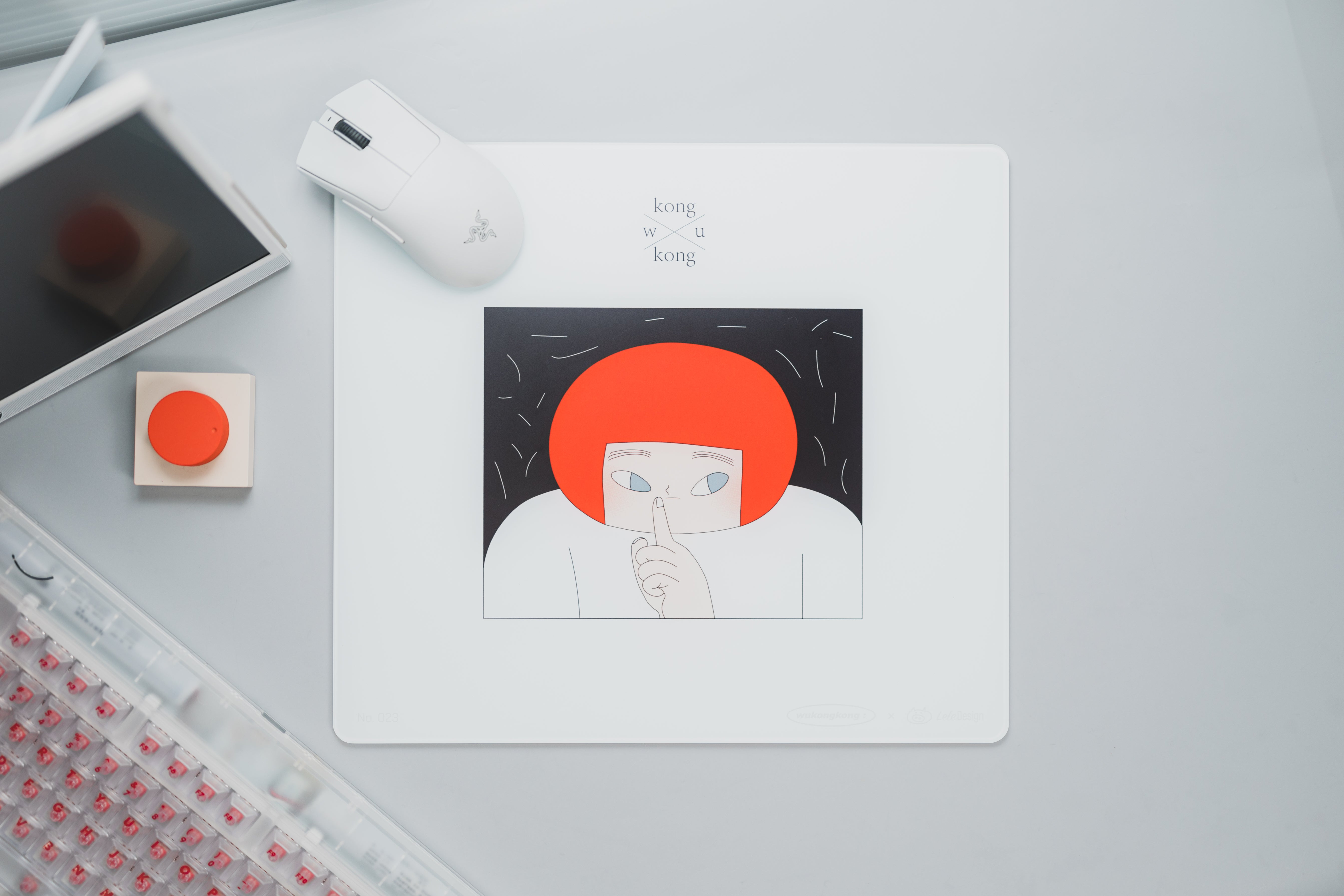 [In Stock] LeleDesign Curation Summer Camp Glass Mousepad（feat. Wukongkong）