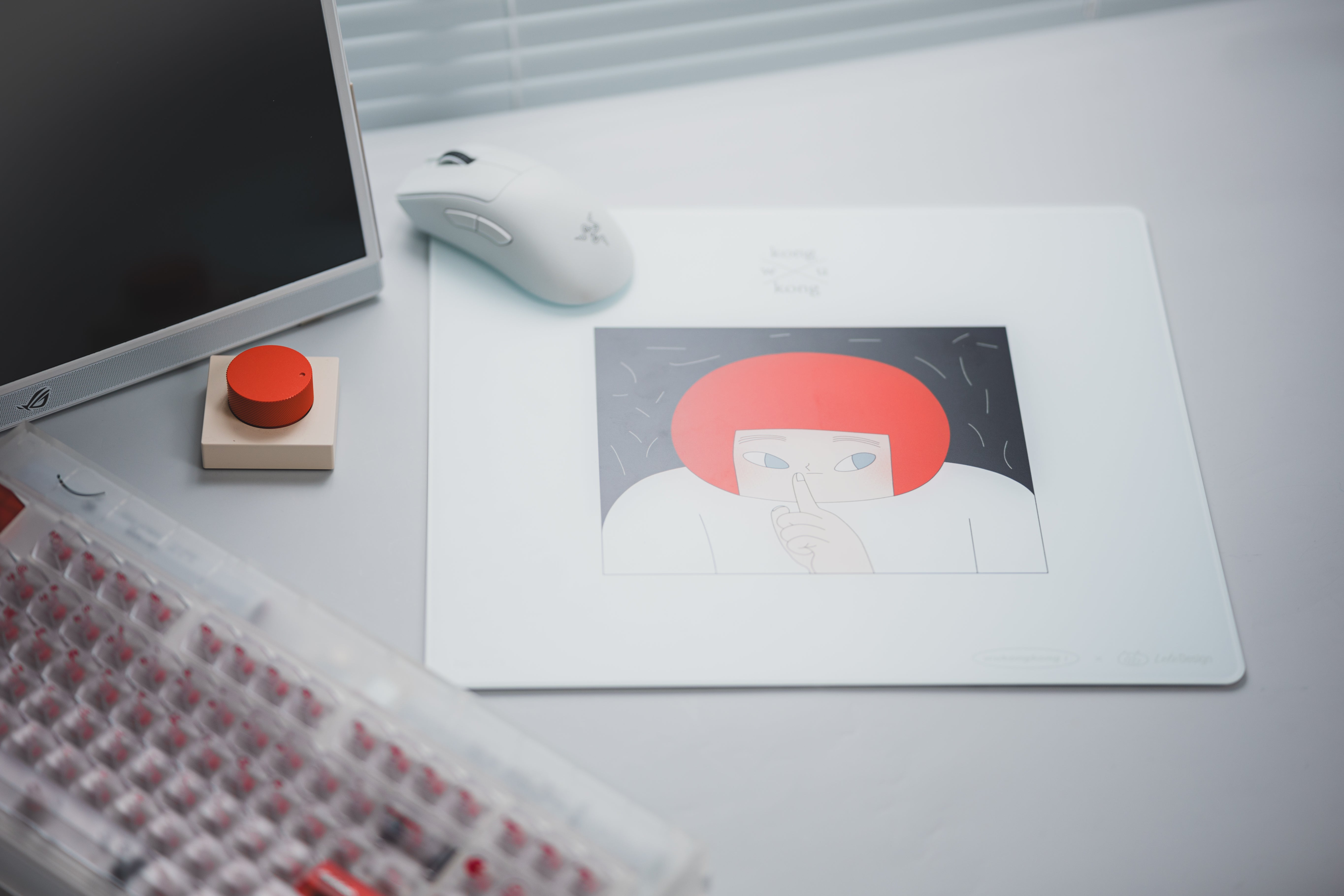 [In Stock] LeleDesign Curation Summer Camp Glass Mousepad（feat. Wukongkong）