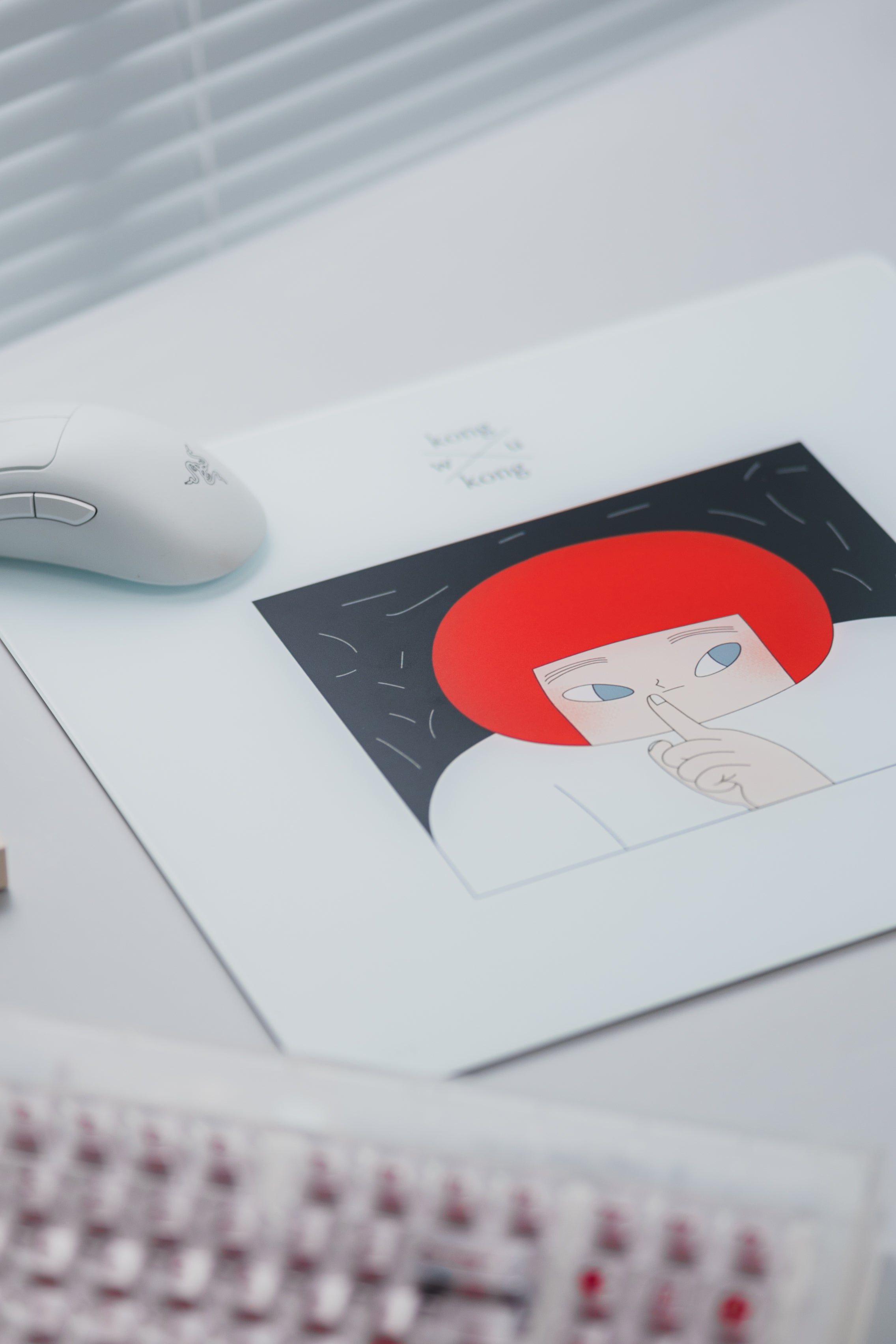 [In Stock] LeleDesign Curation Summer Camp Glass Mousepad（feat. Wukongkong）