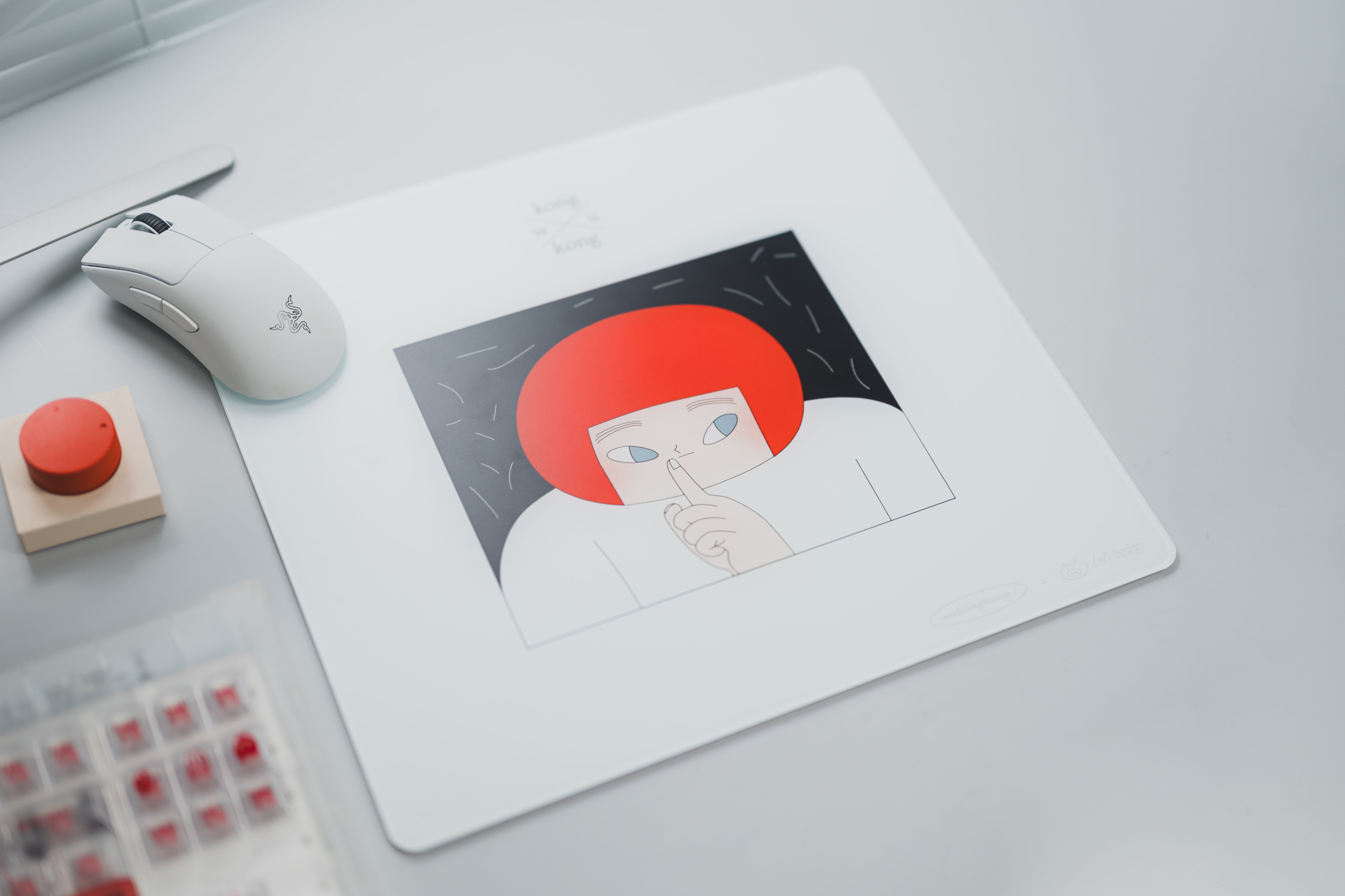 [In Stock] LeleDesign Curation Summer Camp Glass Mousepad（feat. Wukongkong）
