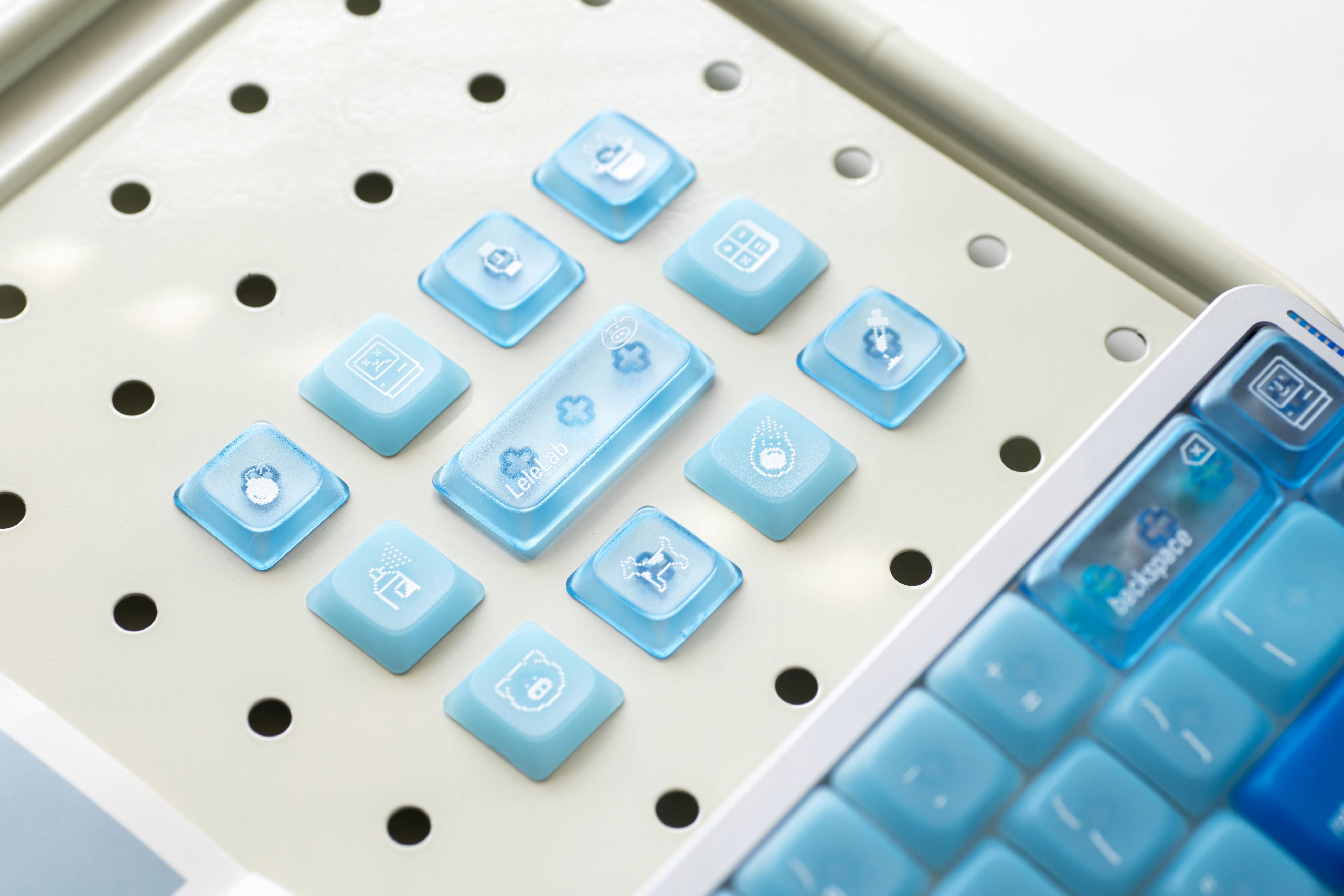 [In Stock] LeleLab LowSup-Ocean Blue Keycaps Set