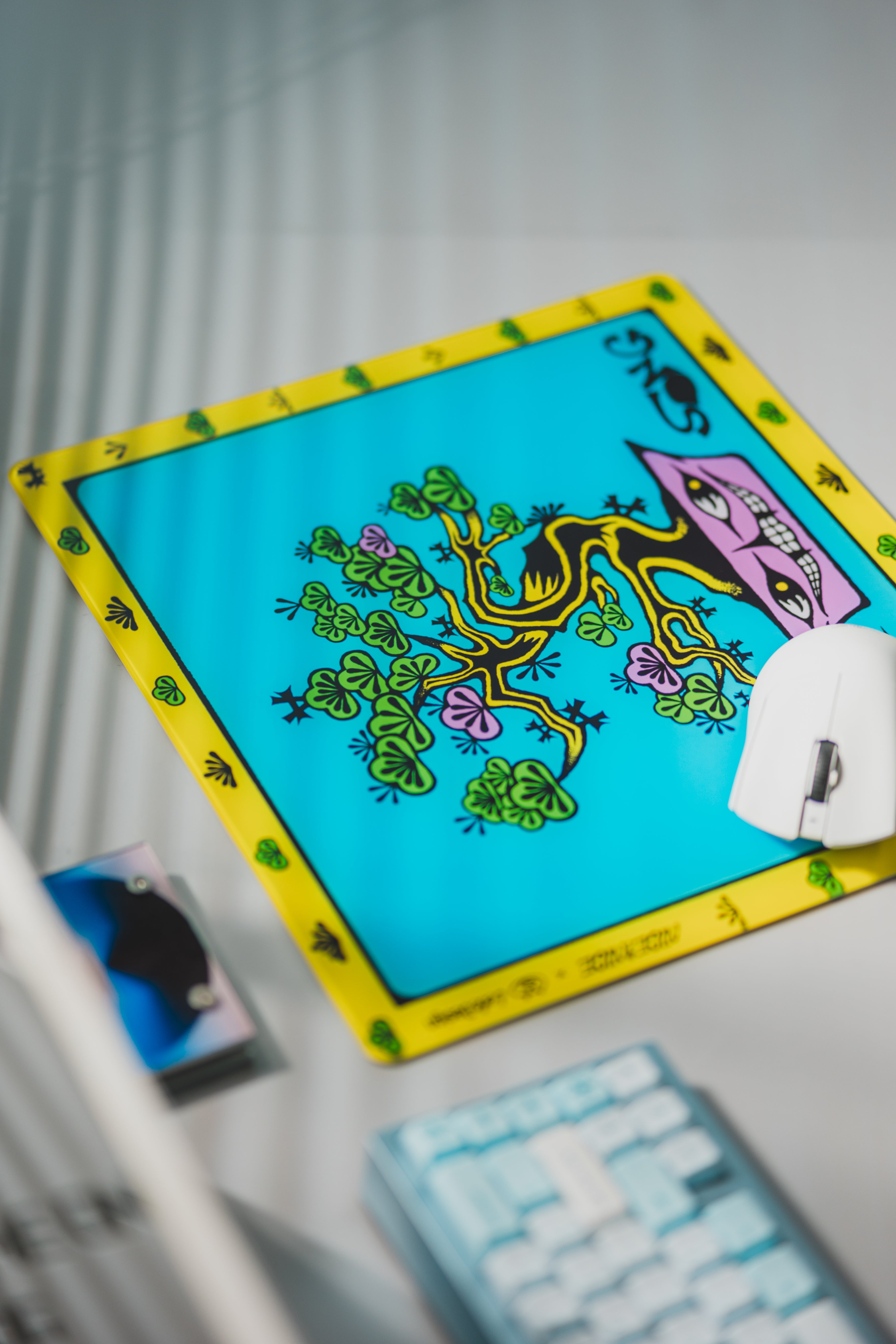 [In Stock] LeleDesign Curation Summer Camp Glass Mousepad（feat. NICE!NICE ®）