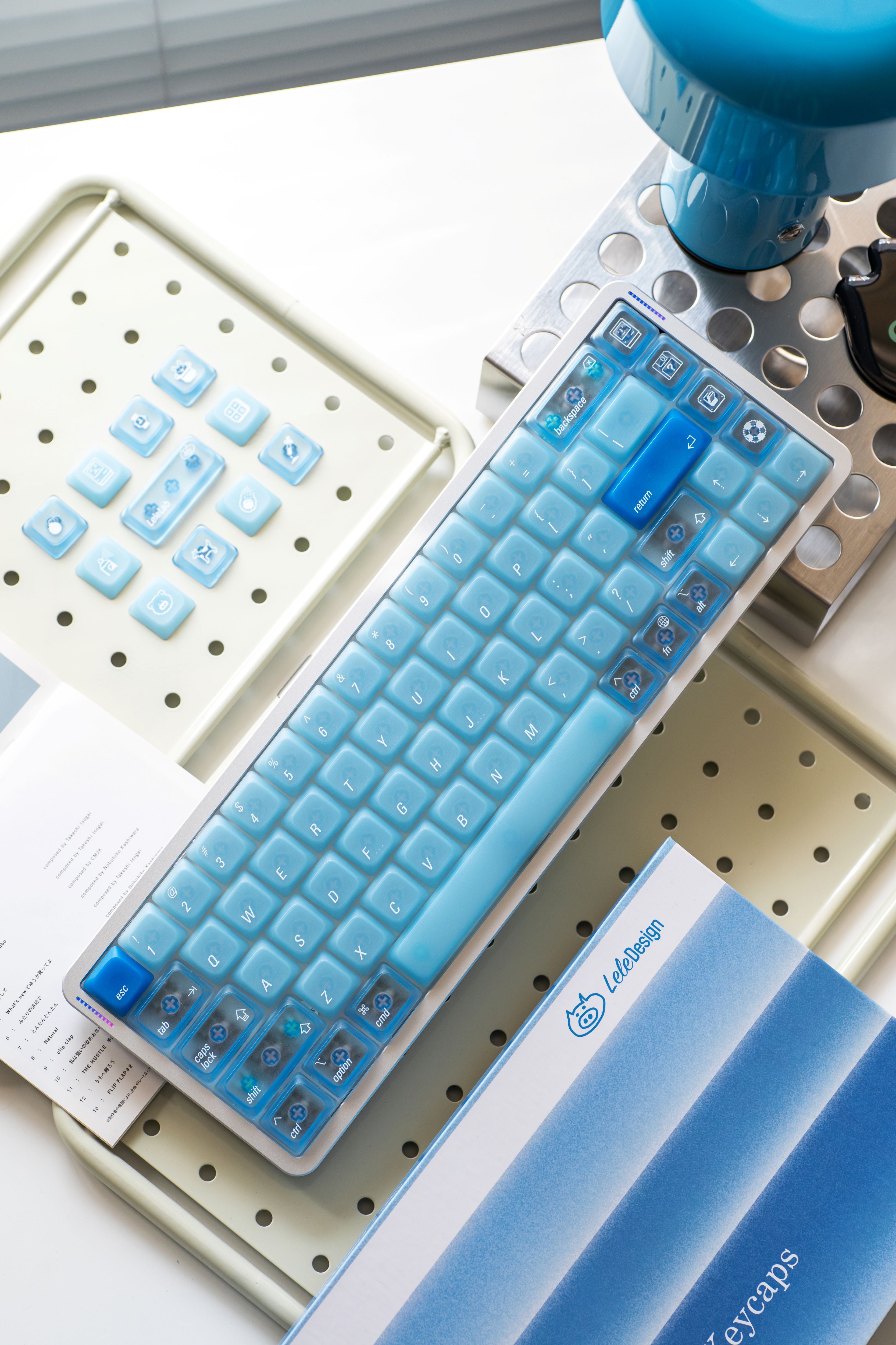 [In Stock] LeleLab LowSup-Ocean Blue Keycaps Set
