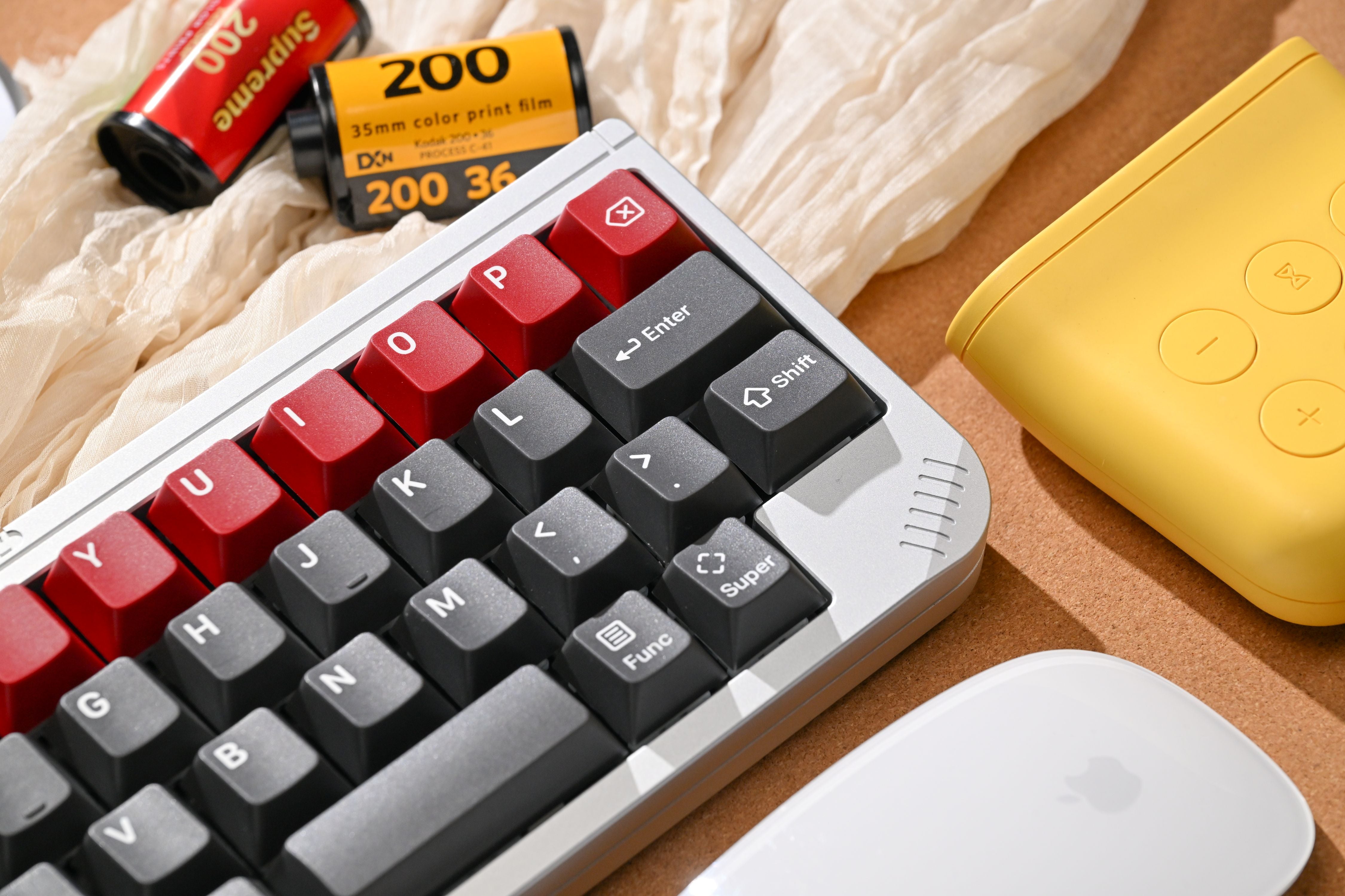 [In Stock] KAP Grey Alert PBT Double-Shot Keycap Set