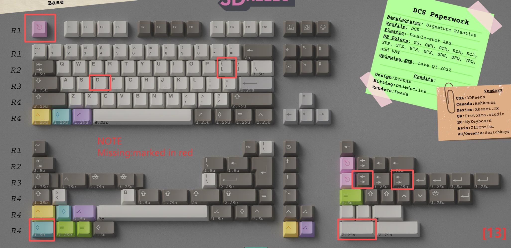 [In Stock] Keycap Set B-stock Collections-R2