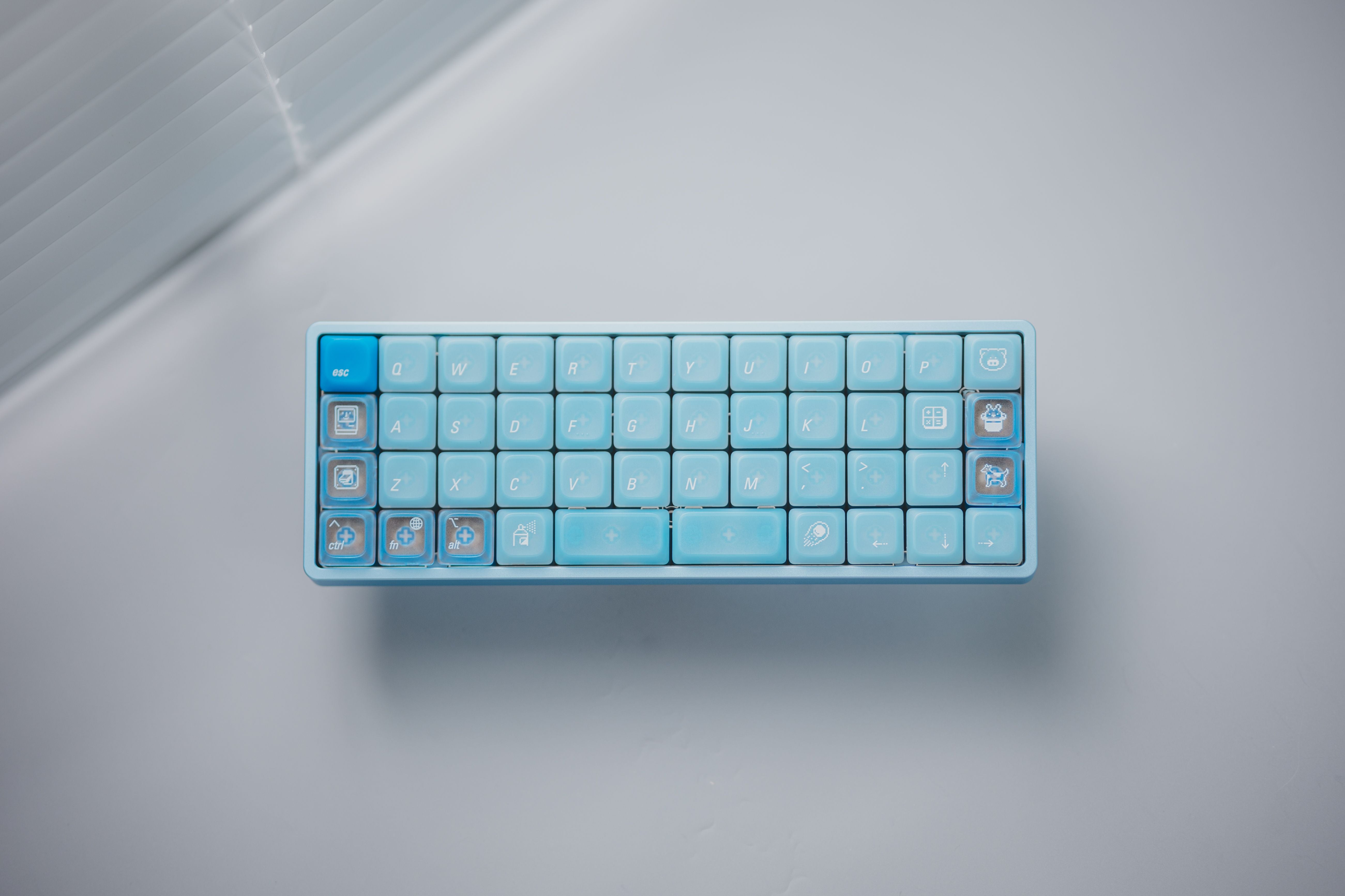 In Stock] LeleLab LowSup-Ocean Blue Keycaps Set