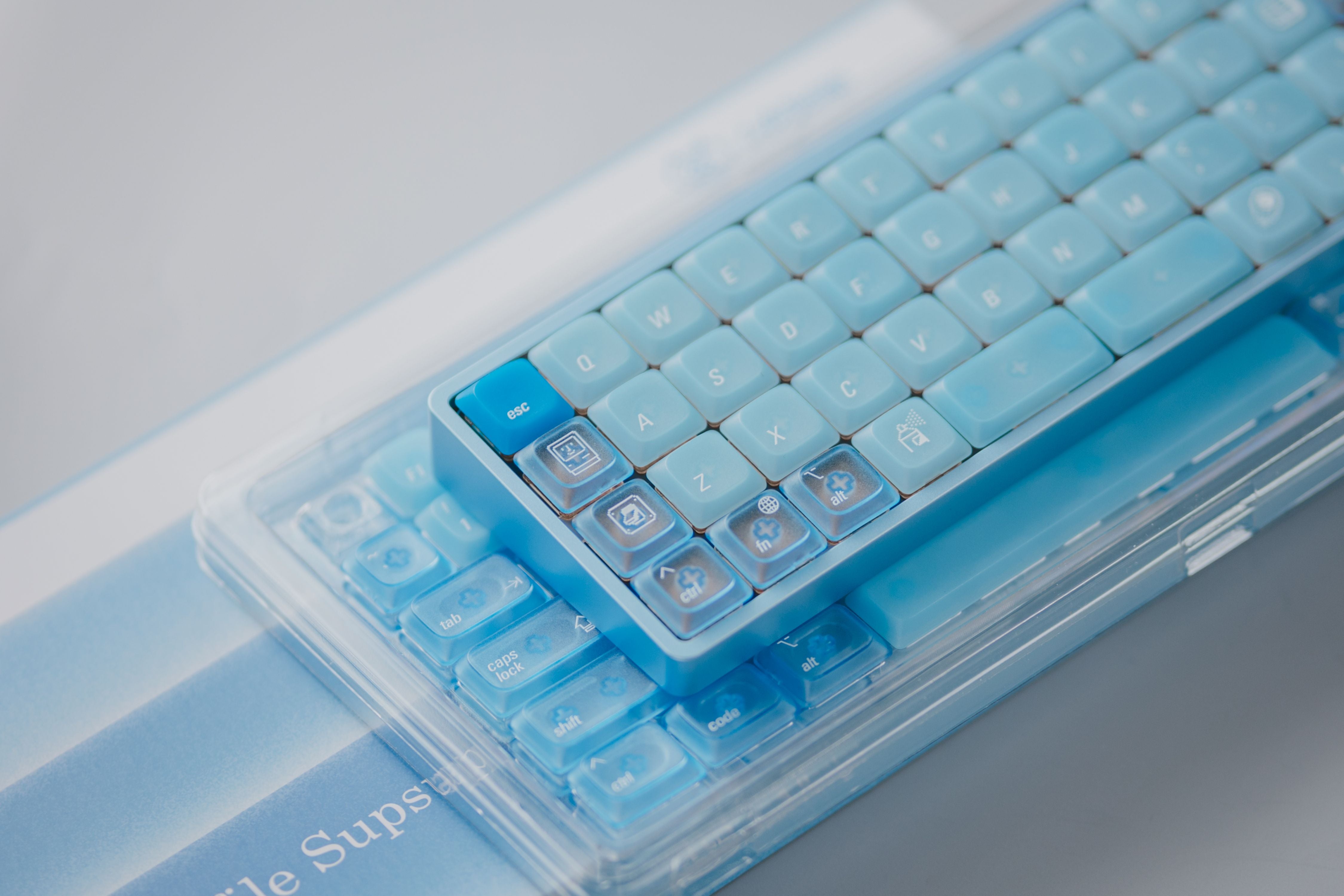 In Stock] LeleLab LowSup-Ocean Blue Keycaps Set