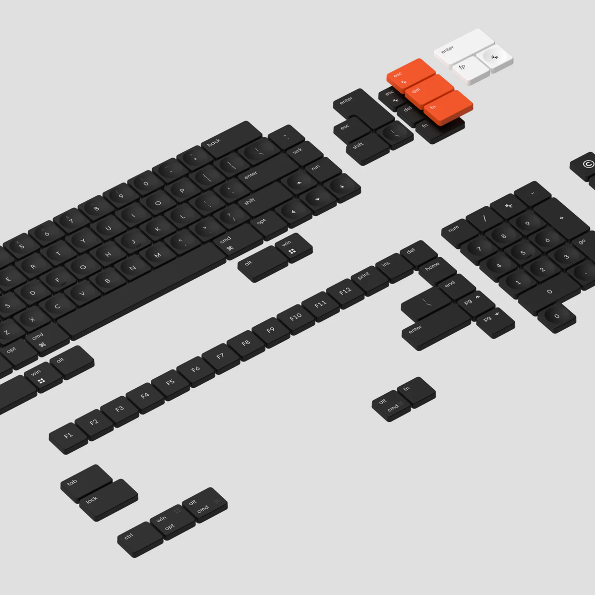 キーボード Work Louder wrk. MX Alpha Keycaps (Day) In Stock] Work Louder wrk. MX Alpha Keycaps