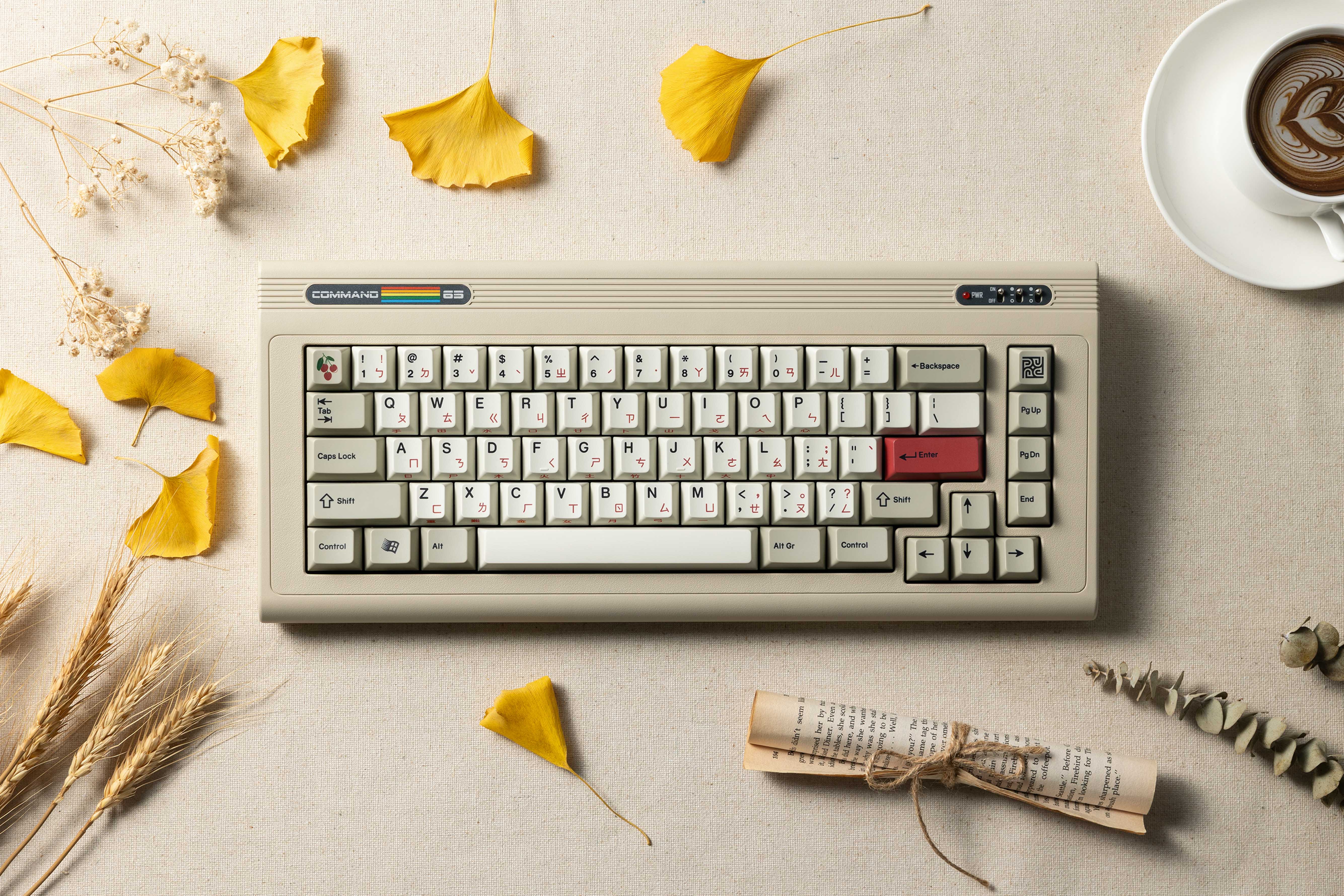In Stock] PK x BIOI Command 65 R2 Vintage Custom Mechanical Keyboard