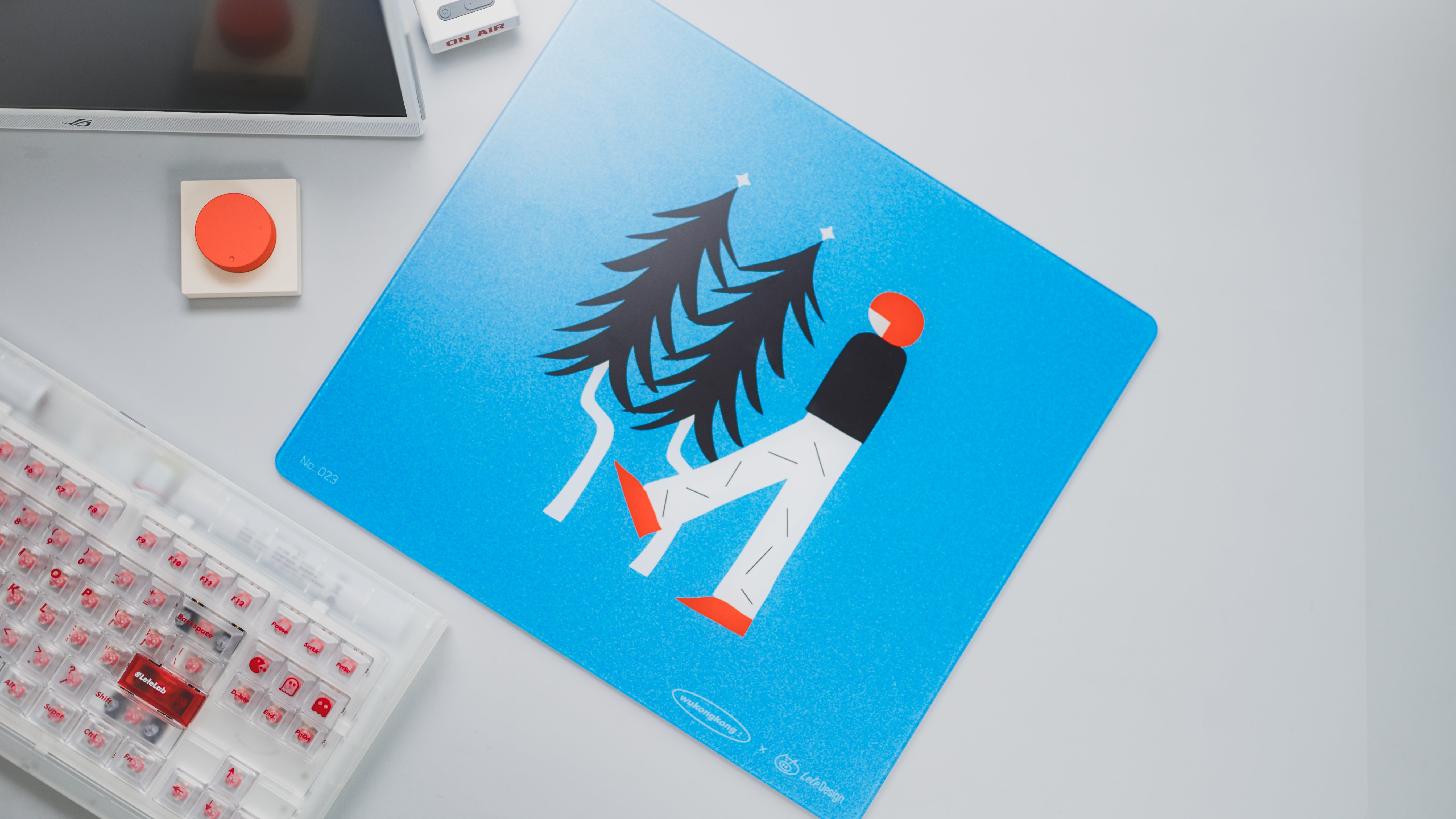 [In Stock] LeleDesign Curation Summer Camp Glass Mousepad（feat. Wukongkong）