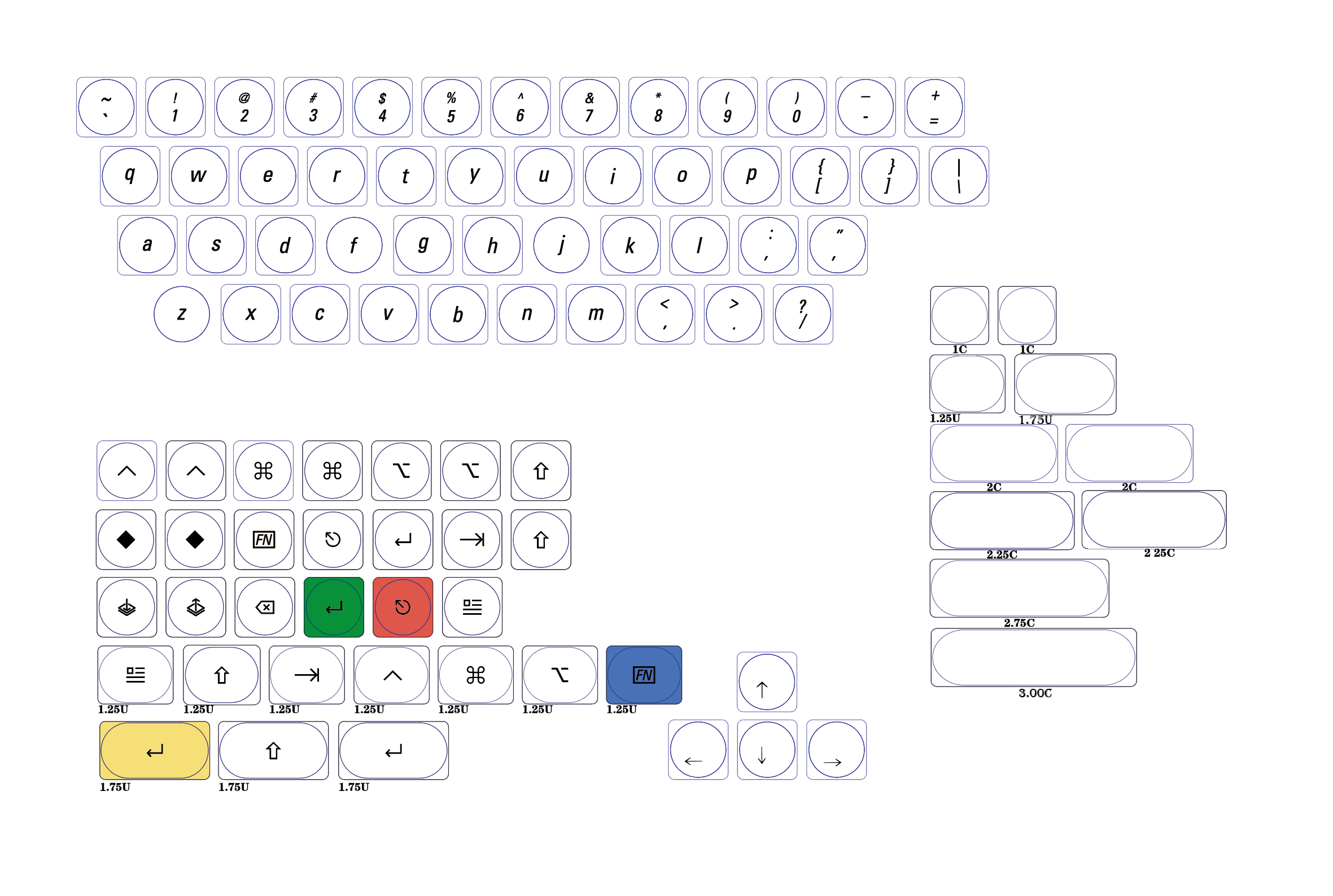 [BUNDLE ONLY] Kailh LP Switches & LCK Keycap set for @40