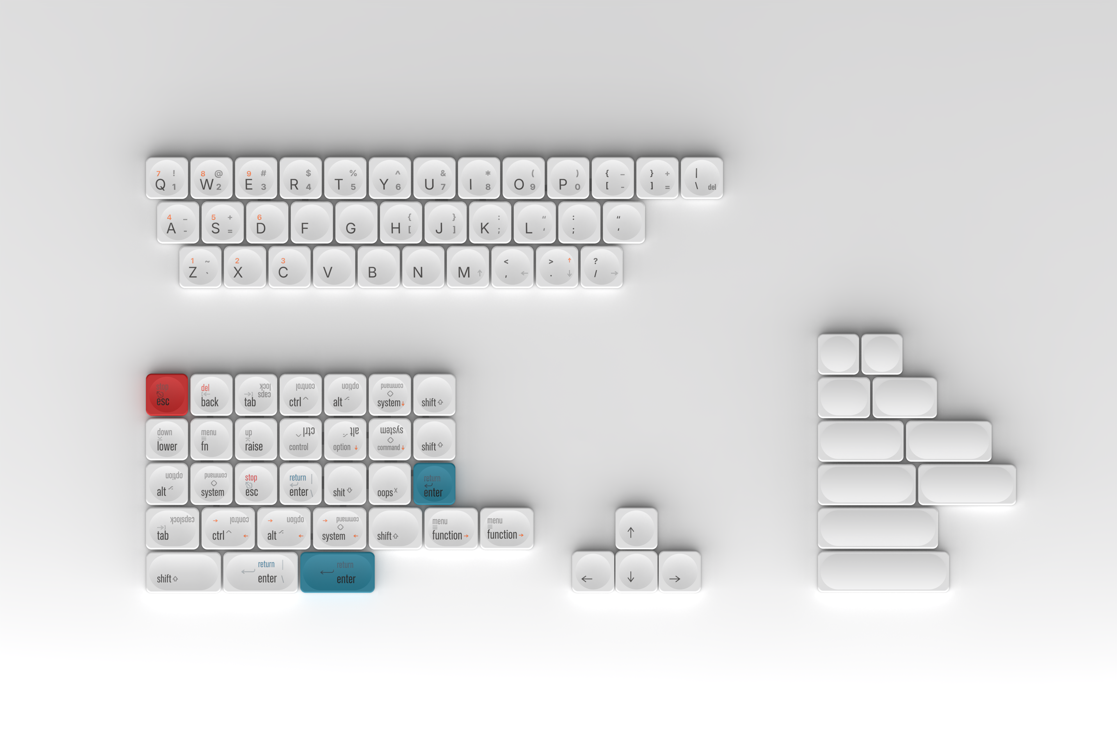 Kailh LP Switches & LCK Keycap set for @40