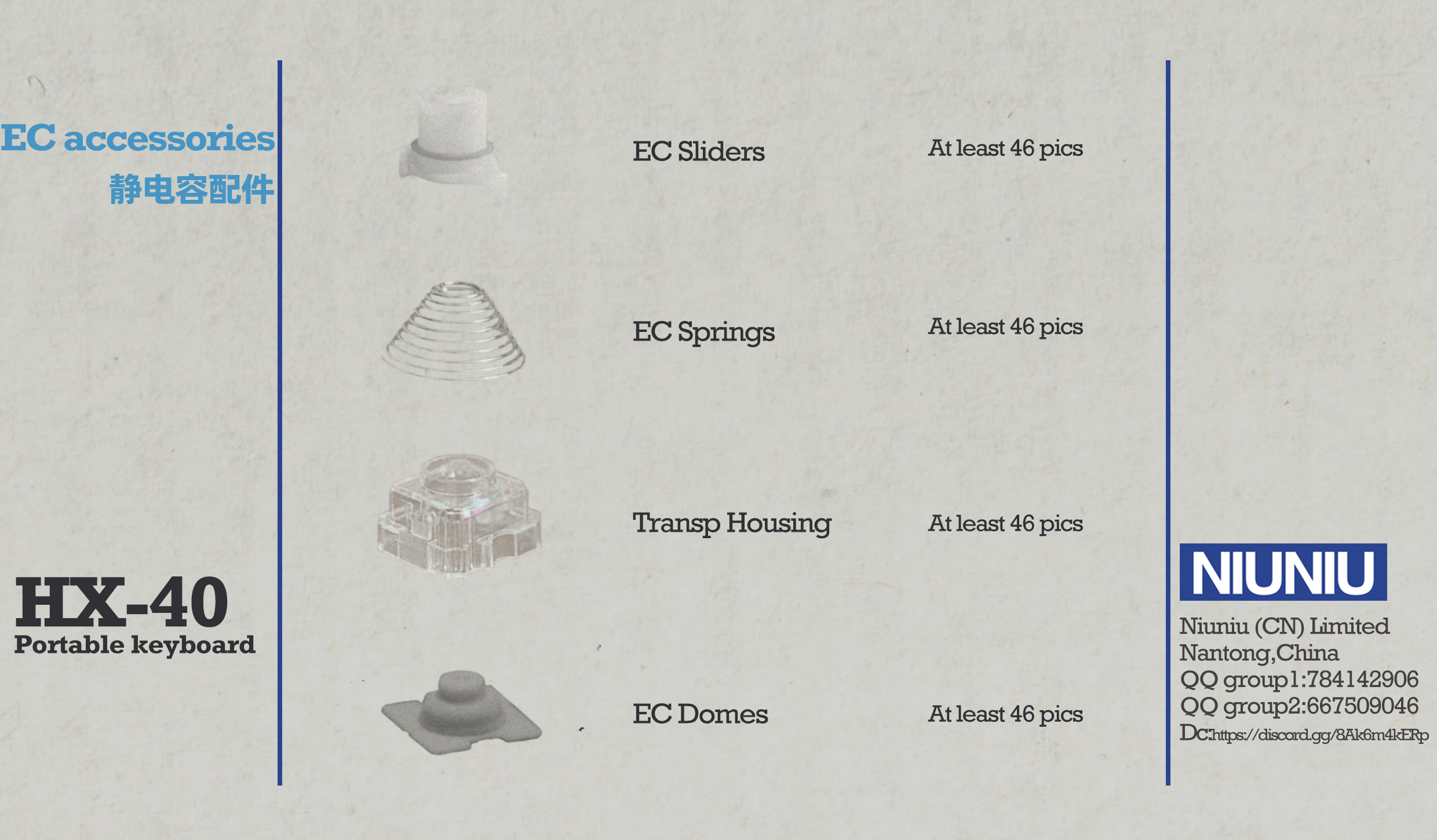 [Pre-Order] Extra Parts for HX-40