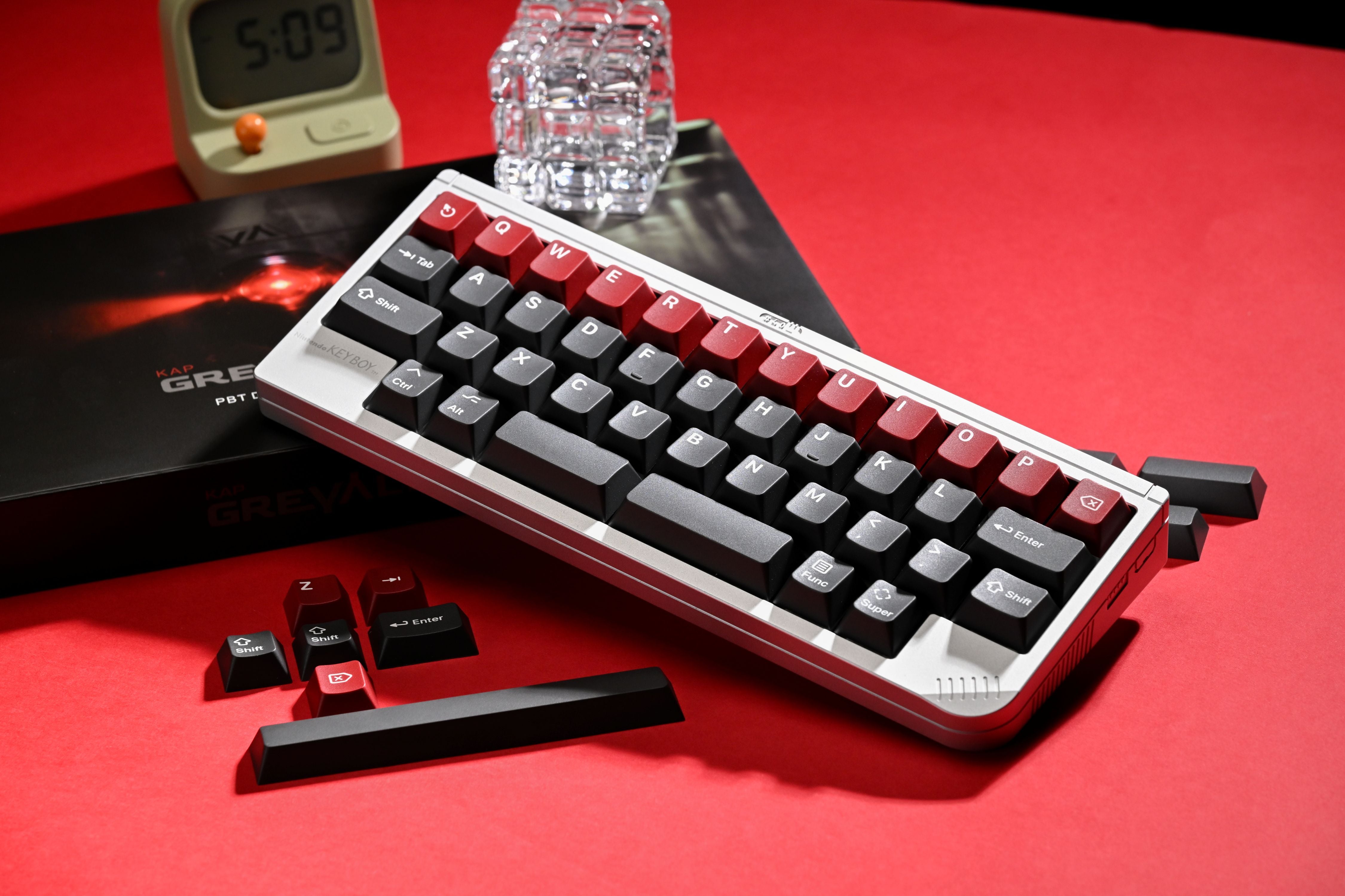[In Stock] KAP Grey Alert PBT Double-Shot Keycap Set