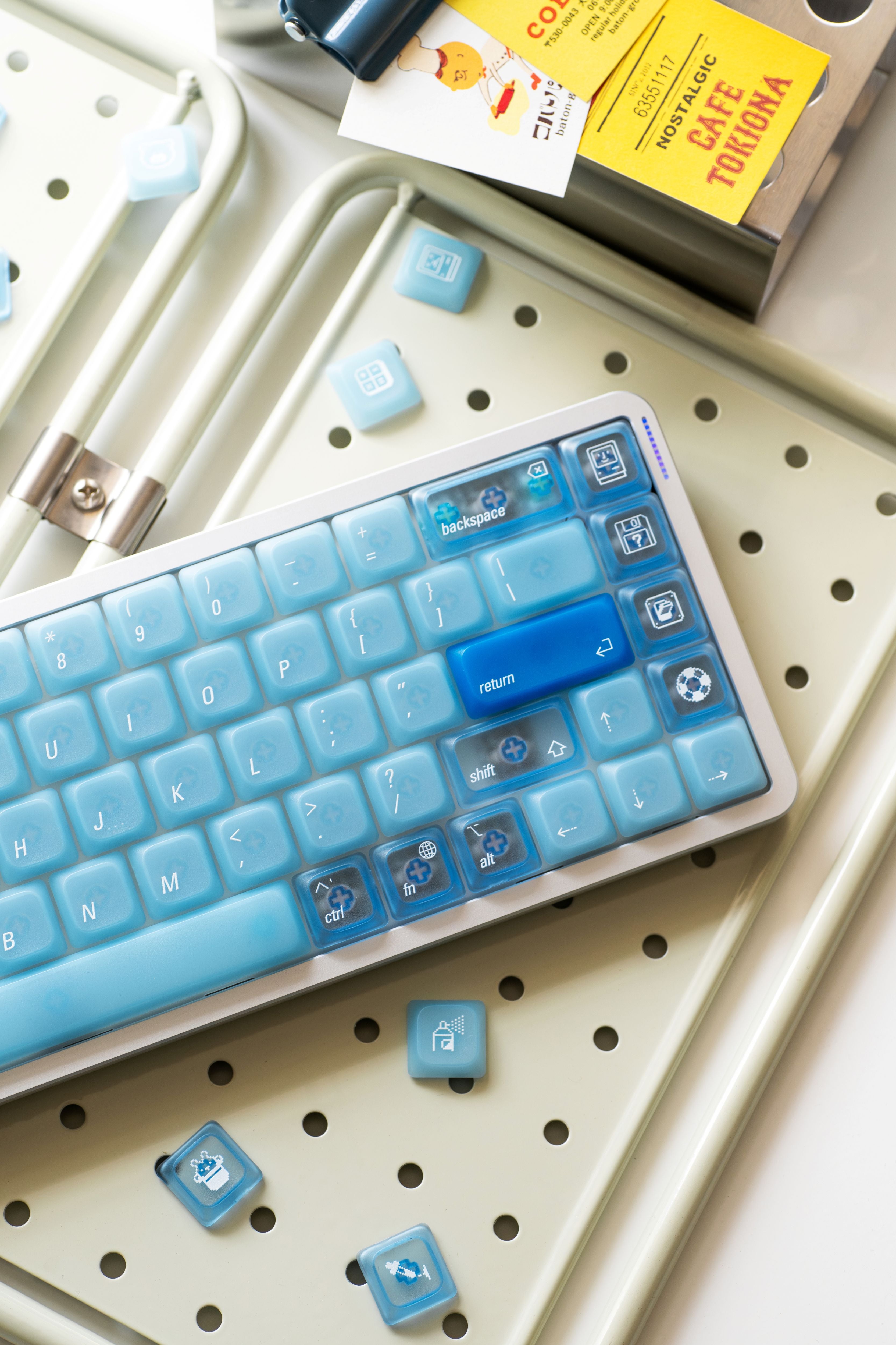 In Stock] LeleLab LowSup-Ocean Blue Keycaps Set