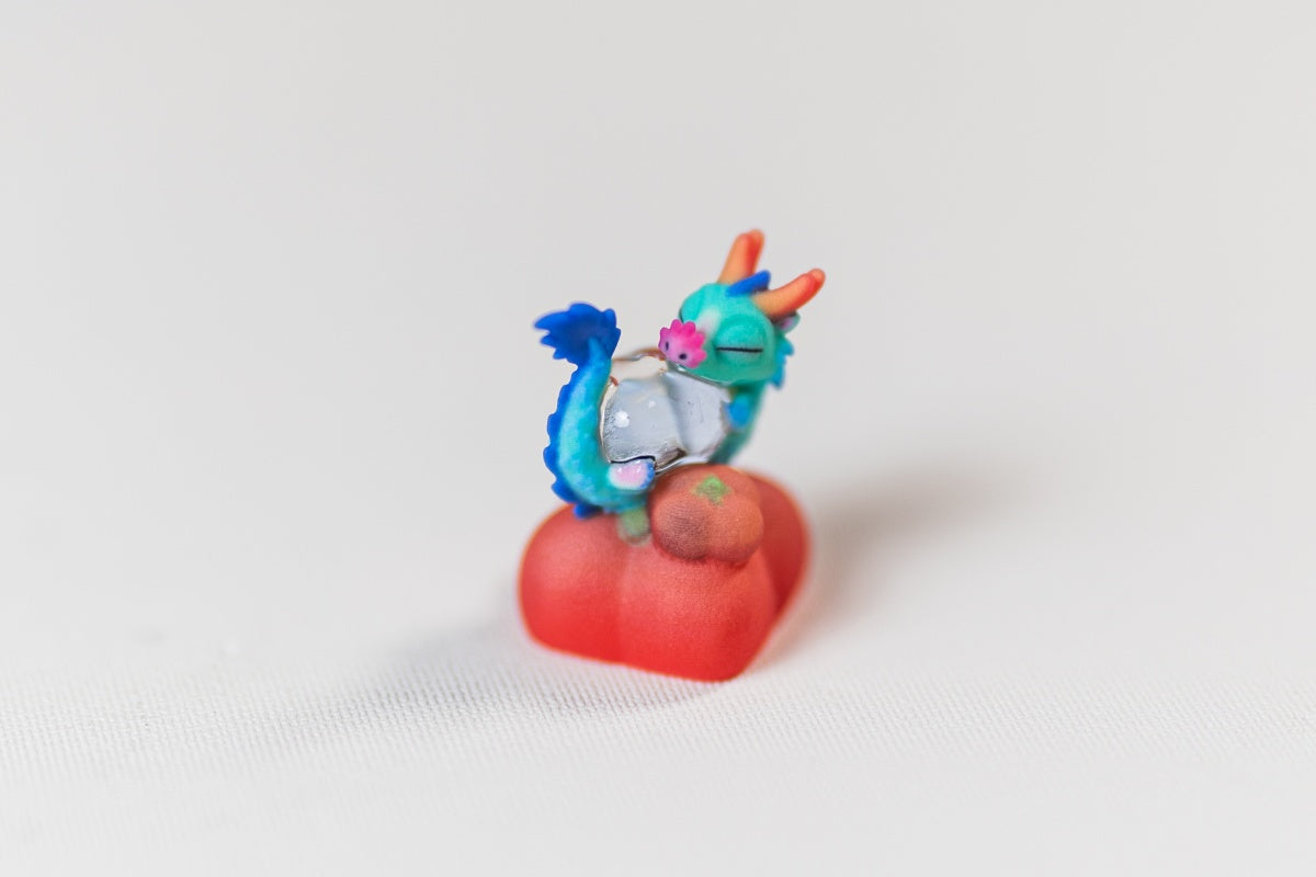 Cagedbird Azure Dragon Artisan Keycaps - Thumbnail 2