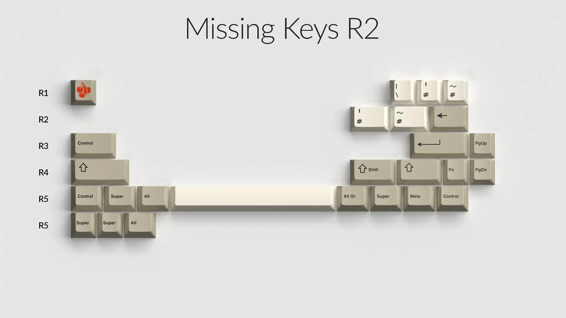 [In Stock] GMK Missing Keys R2