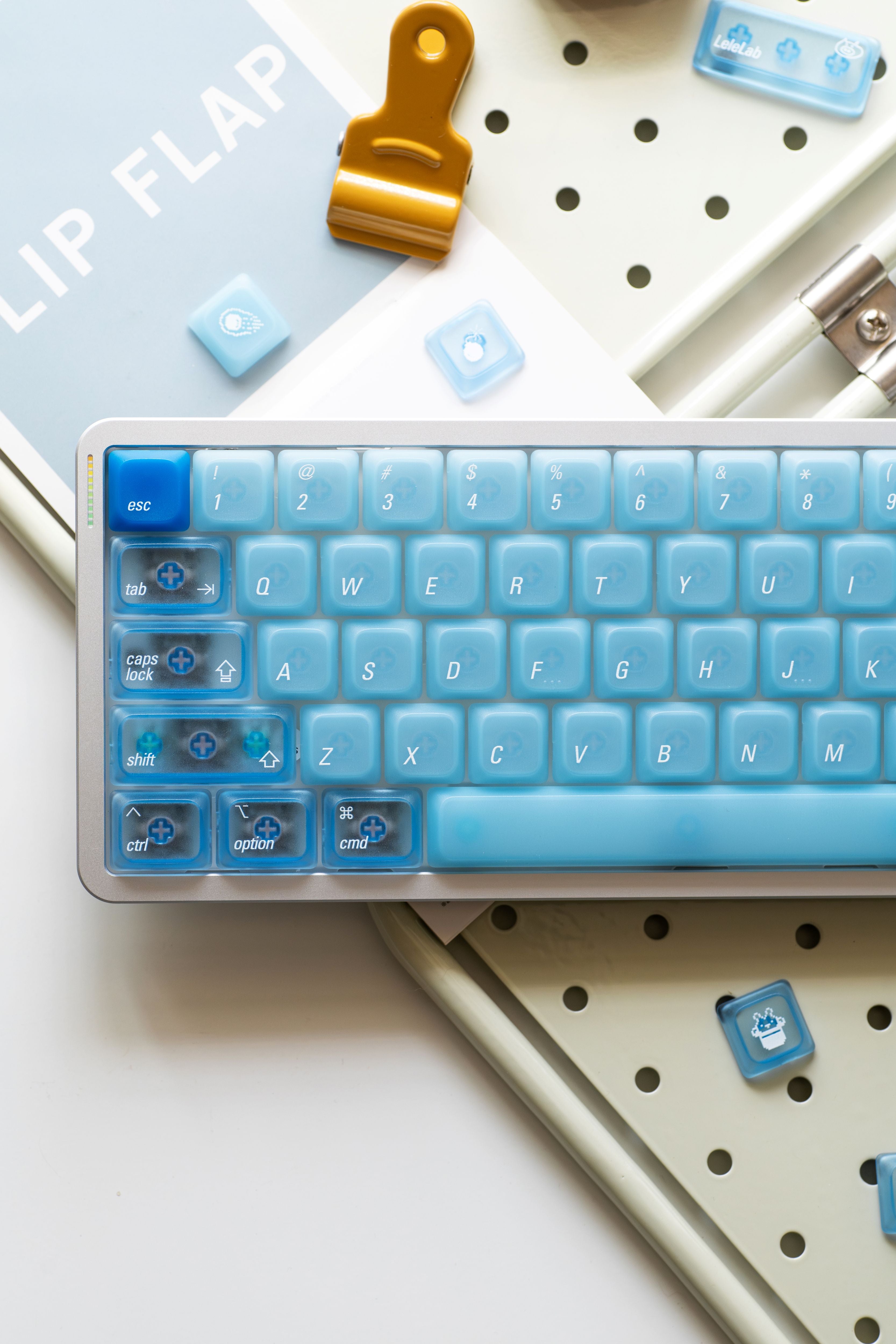 [In Stock] LeleLab LowSup-Ocean Blue Keycaps Set