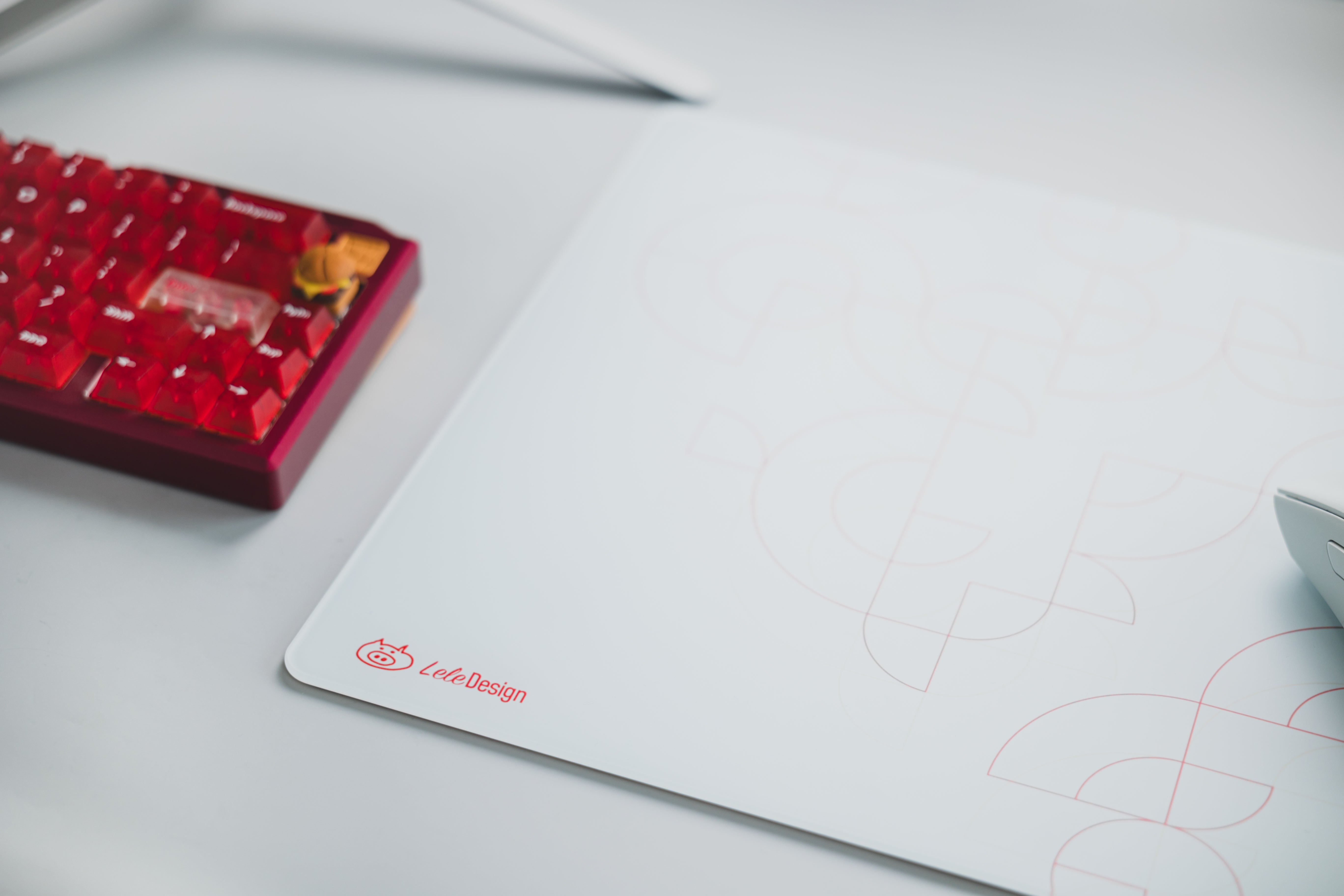 [In Stock] LeleDesign Curation Summer Camp Glass Mousepad-LeleDesign Original