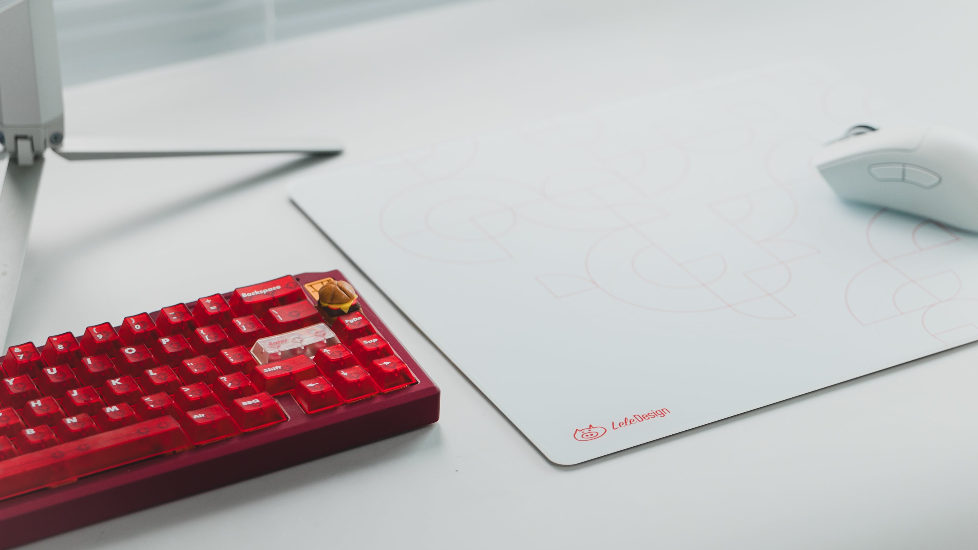 [In Stock] LeleDesign Curation Summer Camp Glass Mousepad-LeleDesign Original