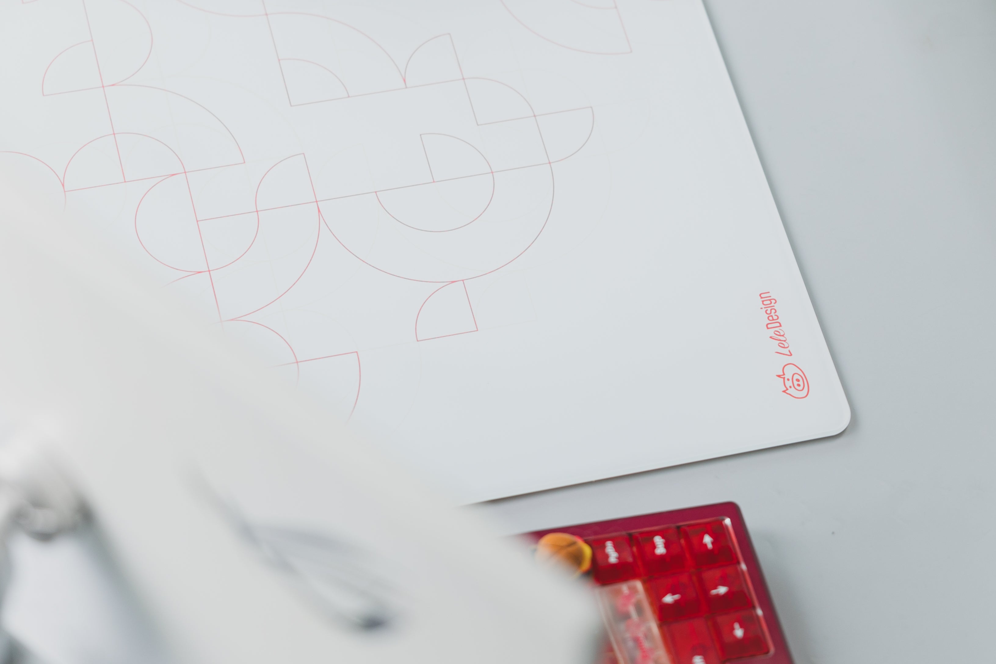 [In Stock] LeleDesign Curation Summer Camp Glass Mousepad-LeleDesign Original