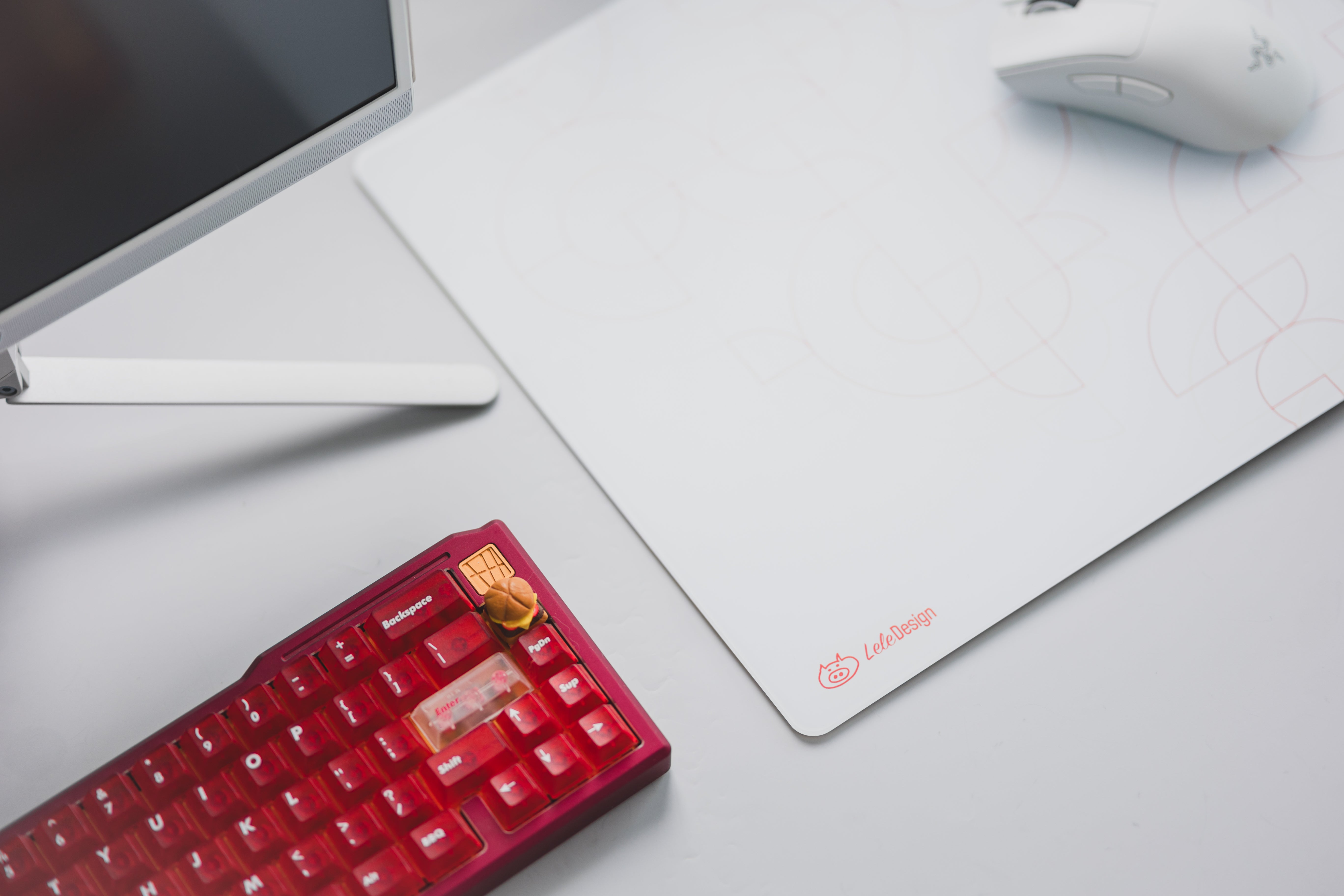 [In Stock] LeleDesign Curation Summer Camp Glass Mousepad-LeleDesign Original