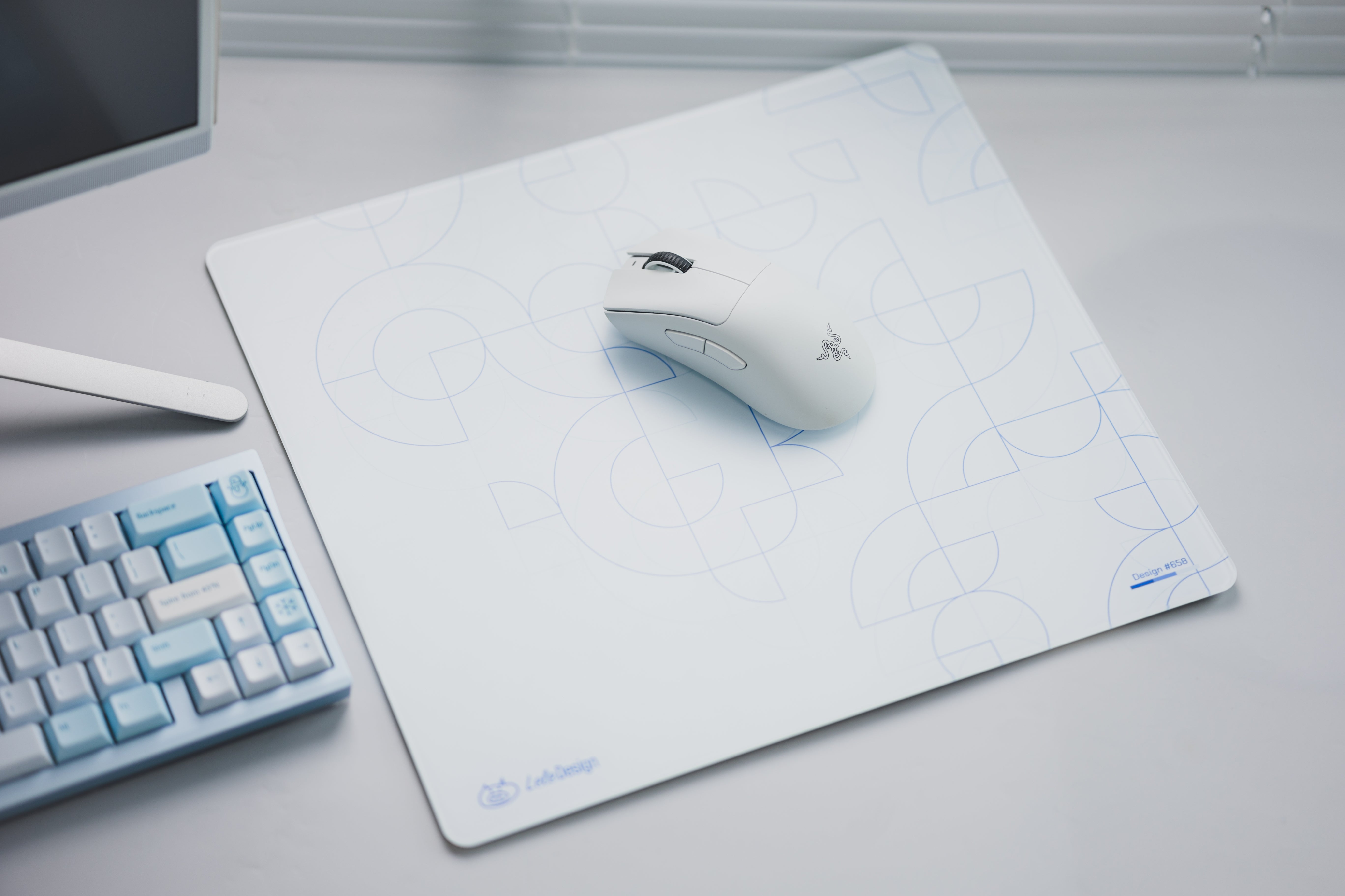 [In Stock] LeleDesign Curation Summer Camp Glass Mousepad-LeleDesign Original