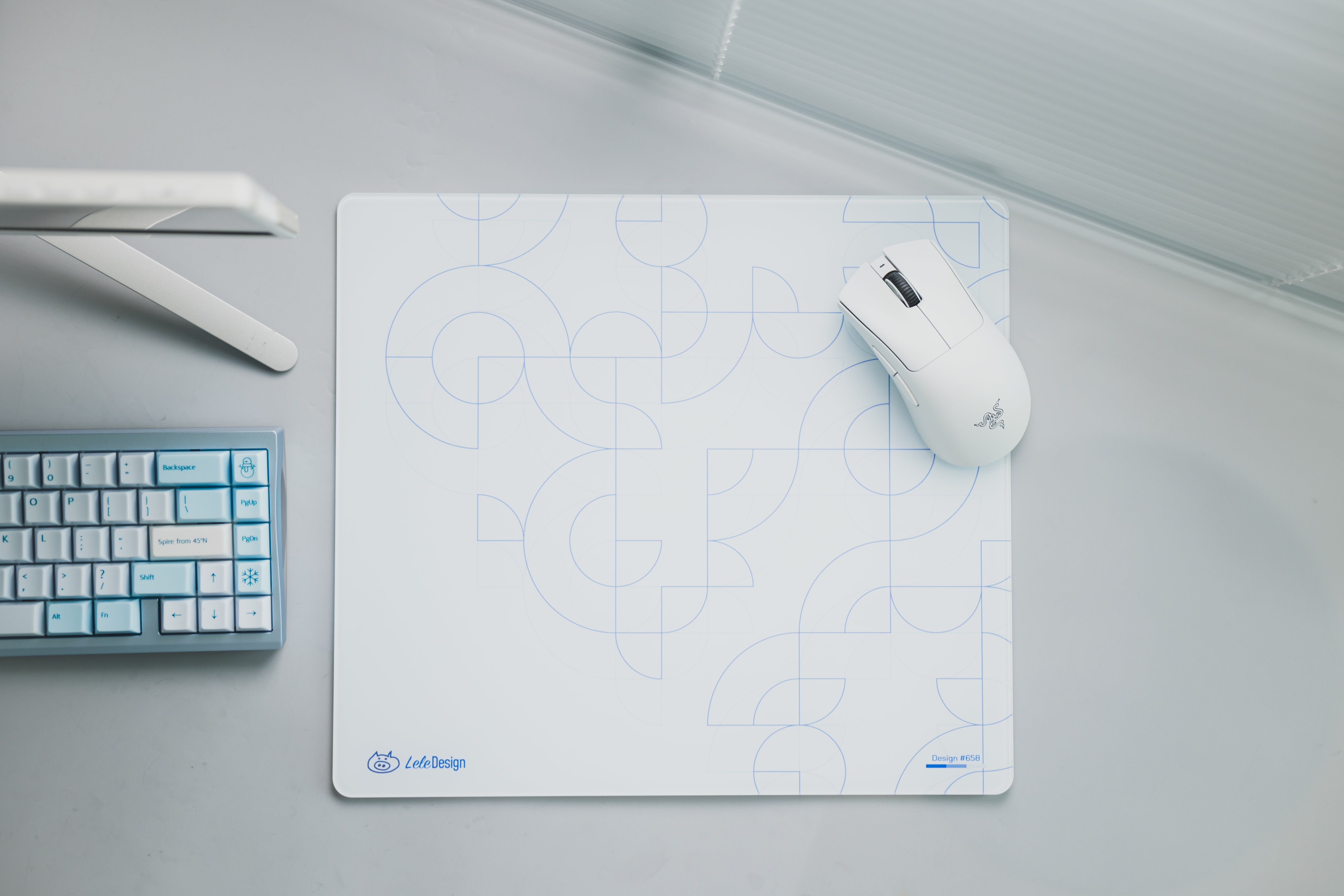 [In Stock] LeleDesign Curation Summer Camp Glass Mousepad-LeleDesign Original