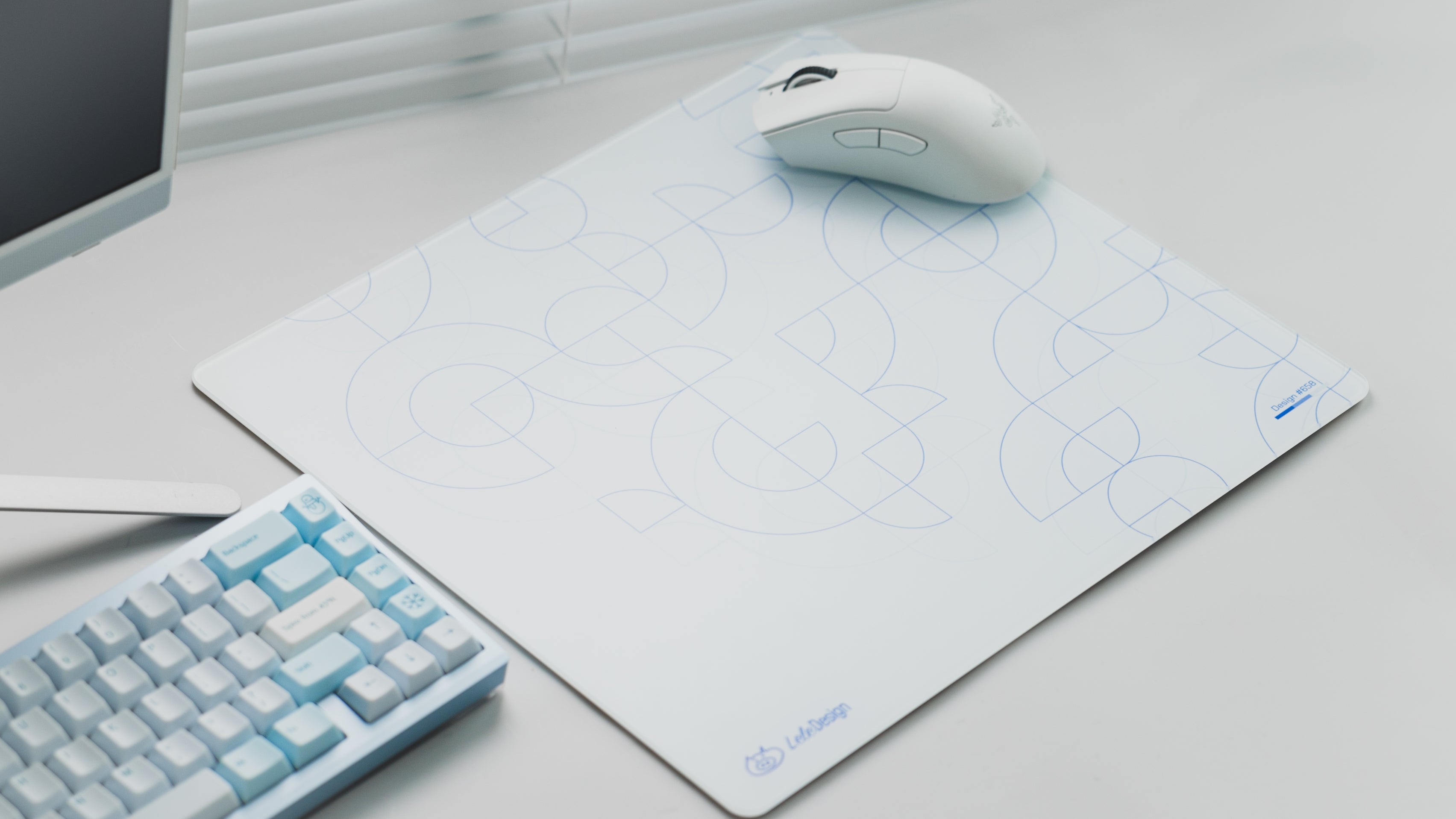 [In Stock] LeleDesign Curation Summer Camp Glass Mousepad-LeleDesign Original
