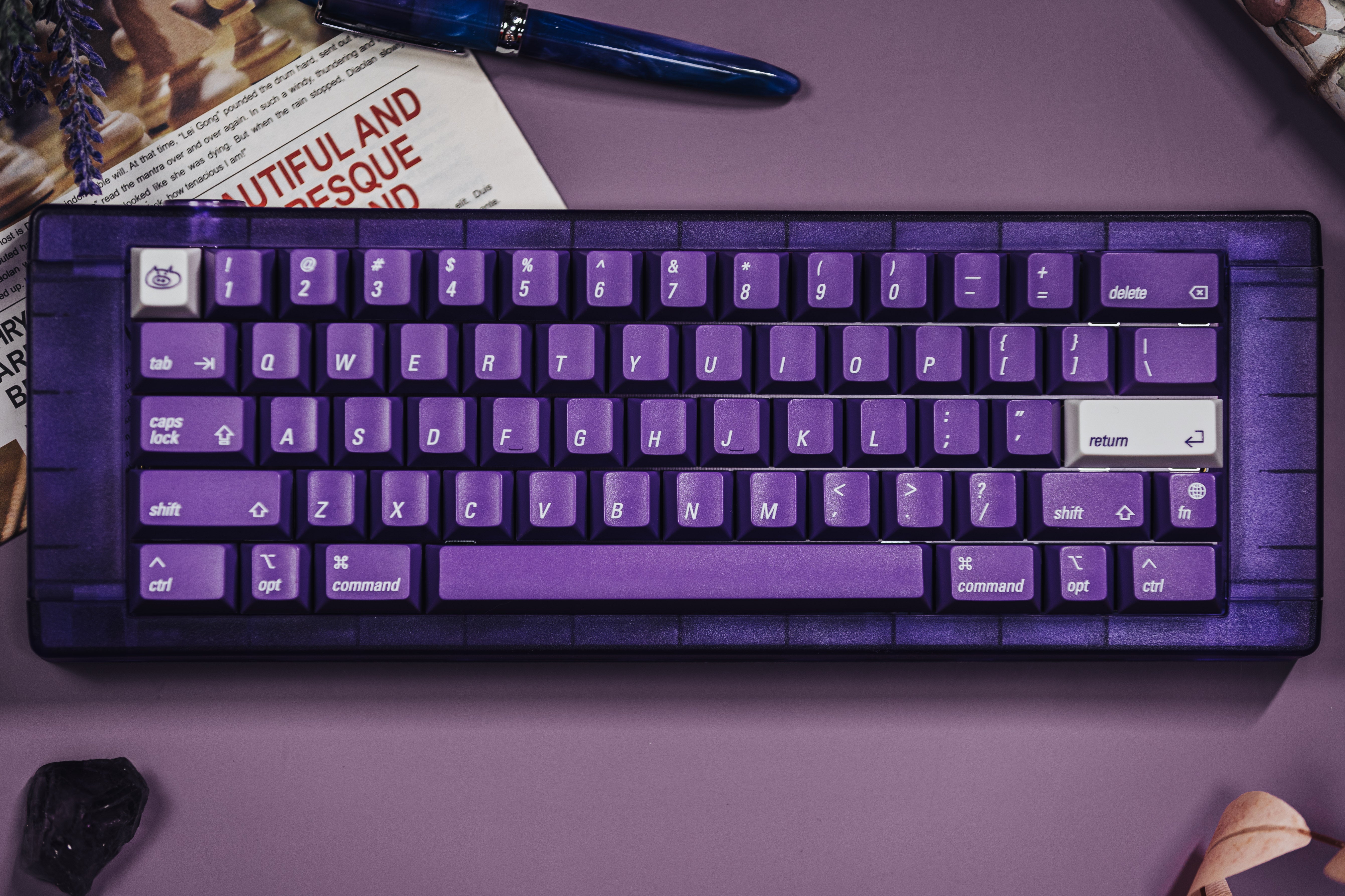 ZKP SHOP「宝」 In Stock] LeleLab Supsup Purpple MacOS Keycap Set