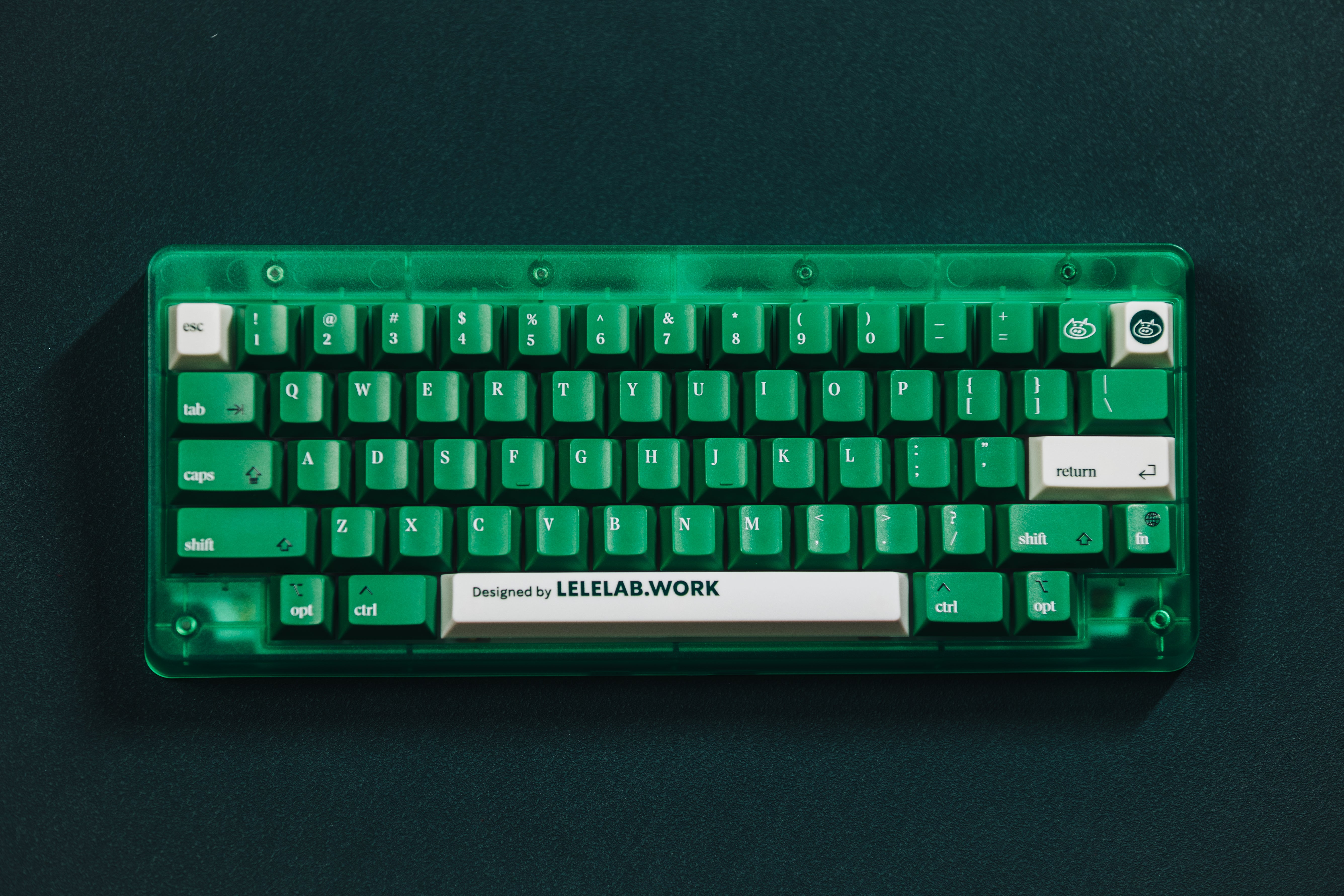 In Stock] LeleLab Supsup Colombian Green Emerald Keycap Set