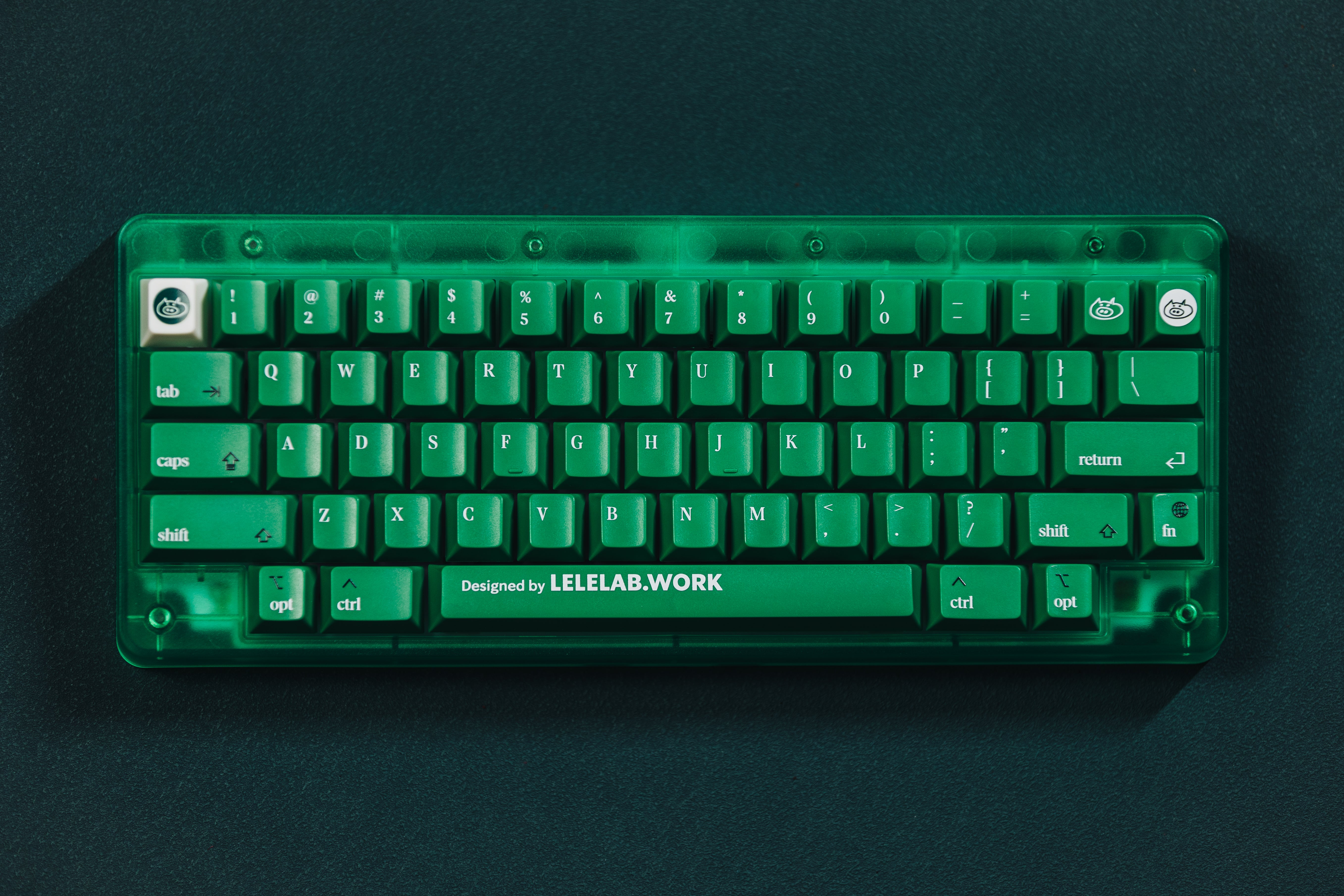 In Stock] LeleLab Supsup Colombian Green Emerald Keycap Set