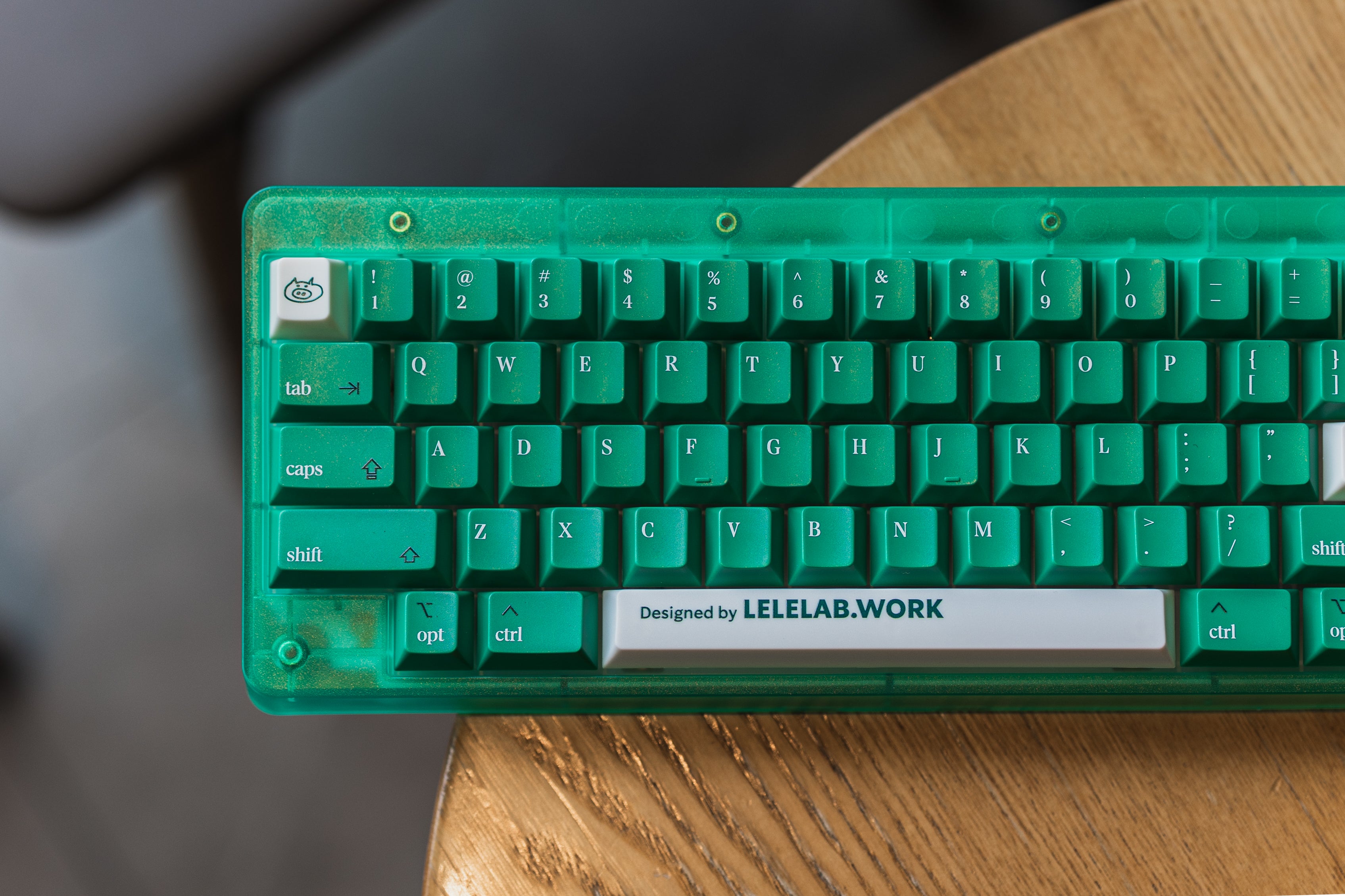 In Stock] LeleDesign Supsup Colombian Green Emerald Keycap Set
