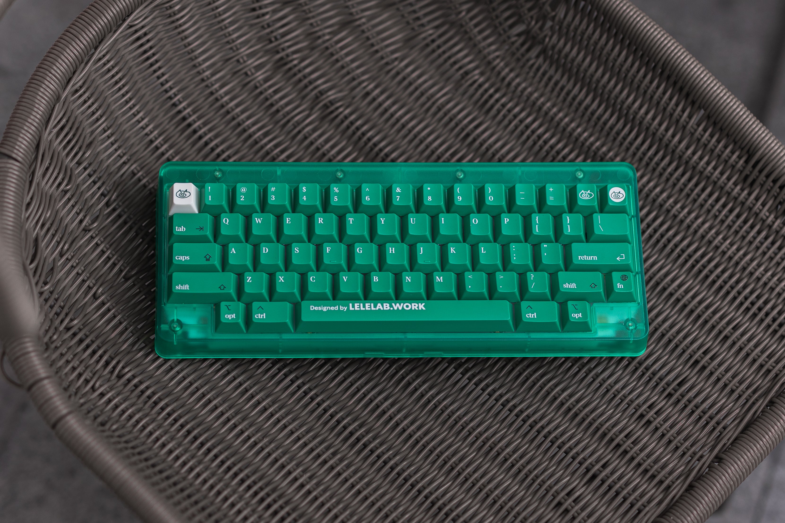 In Stock] LeleLab Supsup Colombian Green Emerald Keycap Set