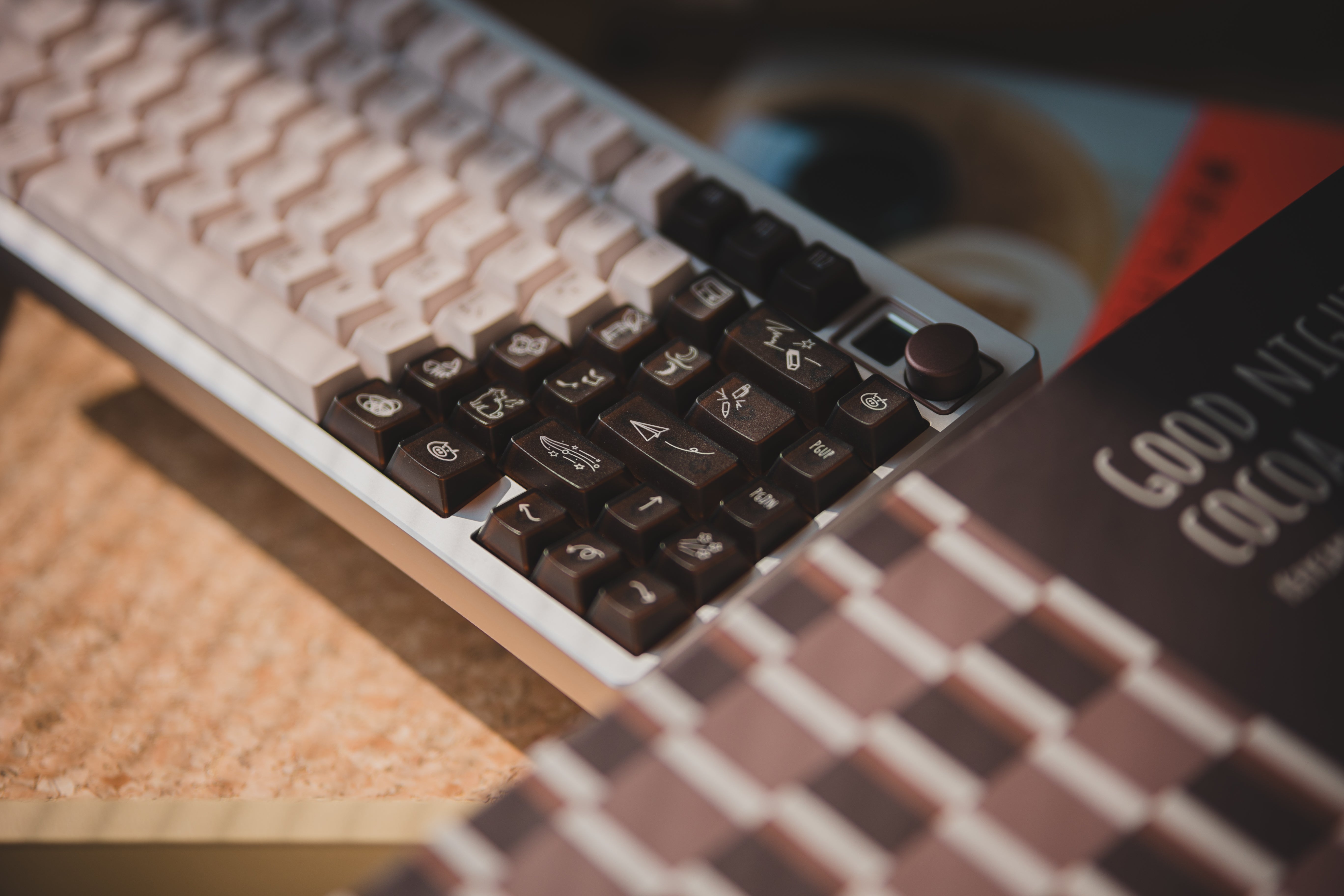 [In Stock] LeleLab x KeyTok Good Night,Cocoa Keycaps Set