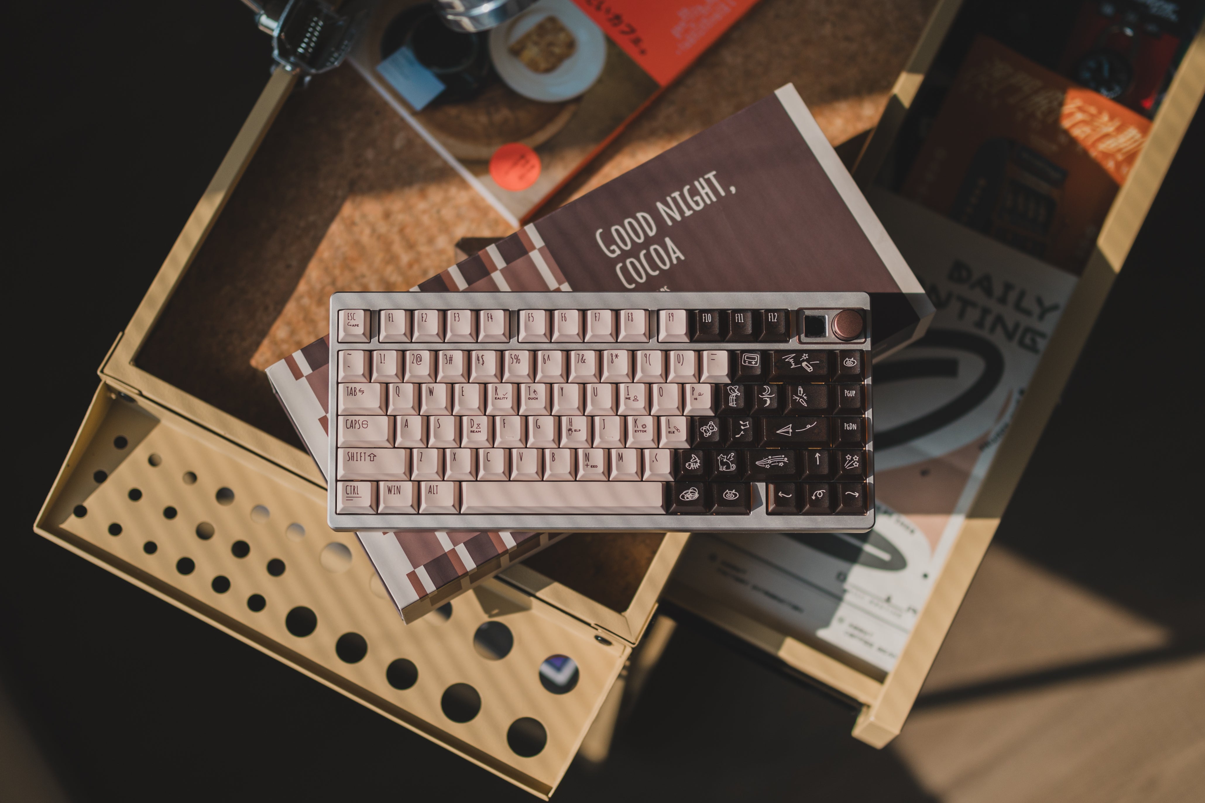 [In Stock] LeleLab x KeyTok Good Night,Cocoa Keycaps Set