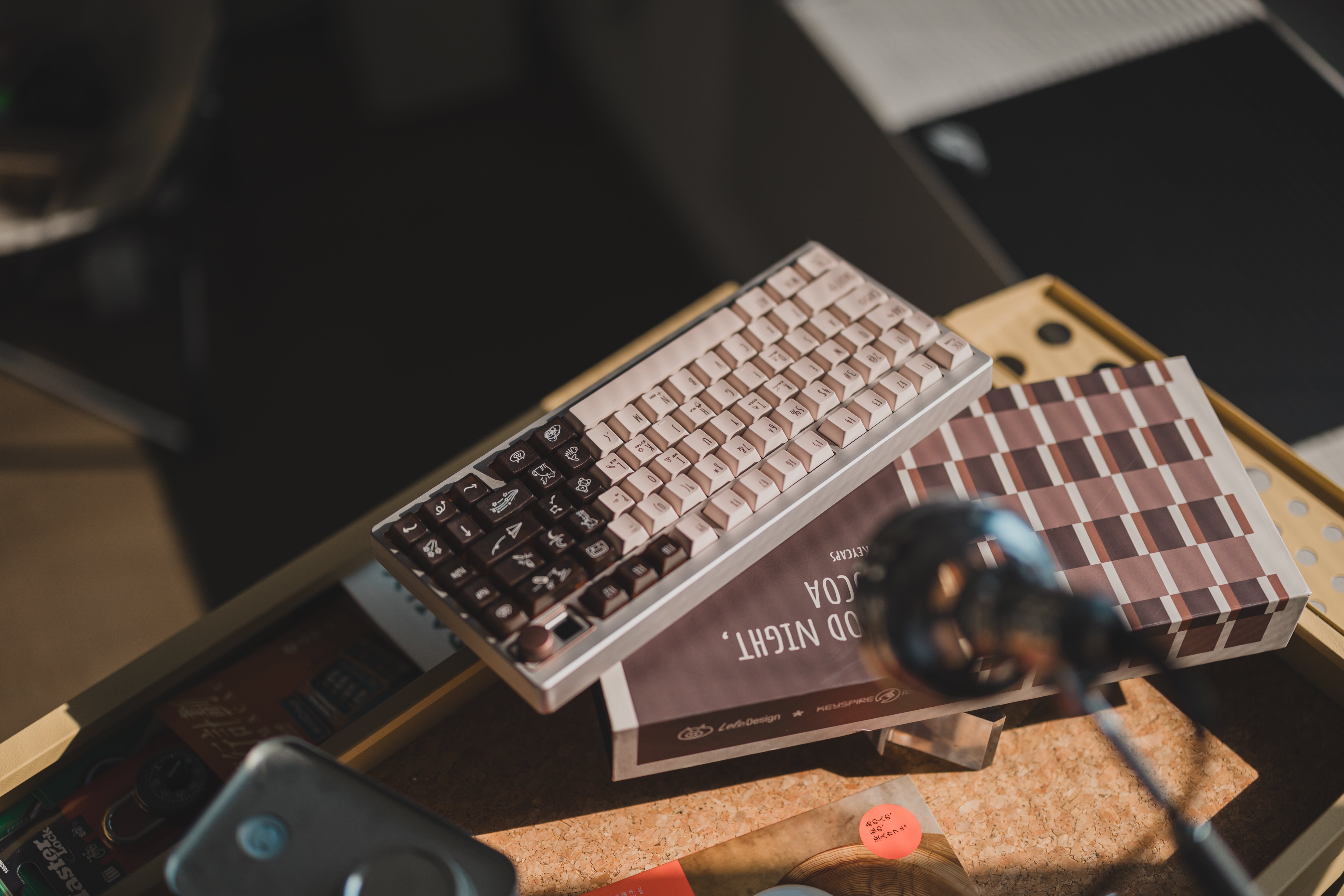 [In Stock] LeleLab x KeyTok Good Night,Cocoa Keycaps Set