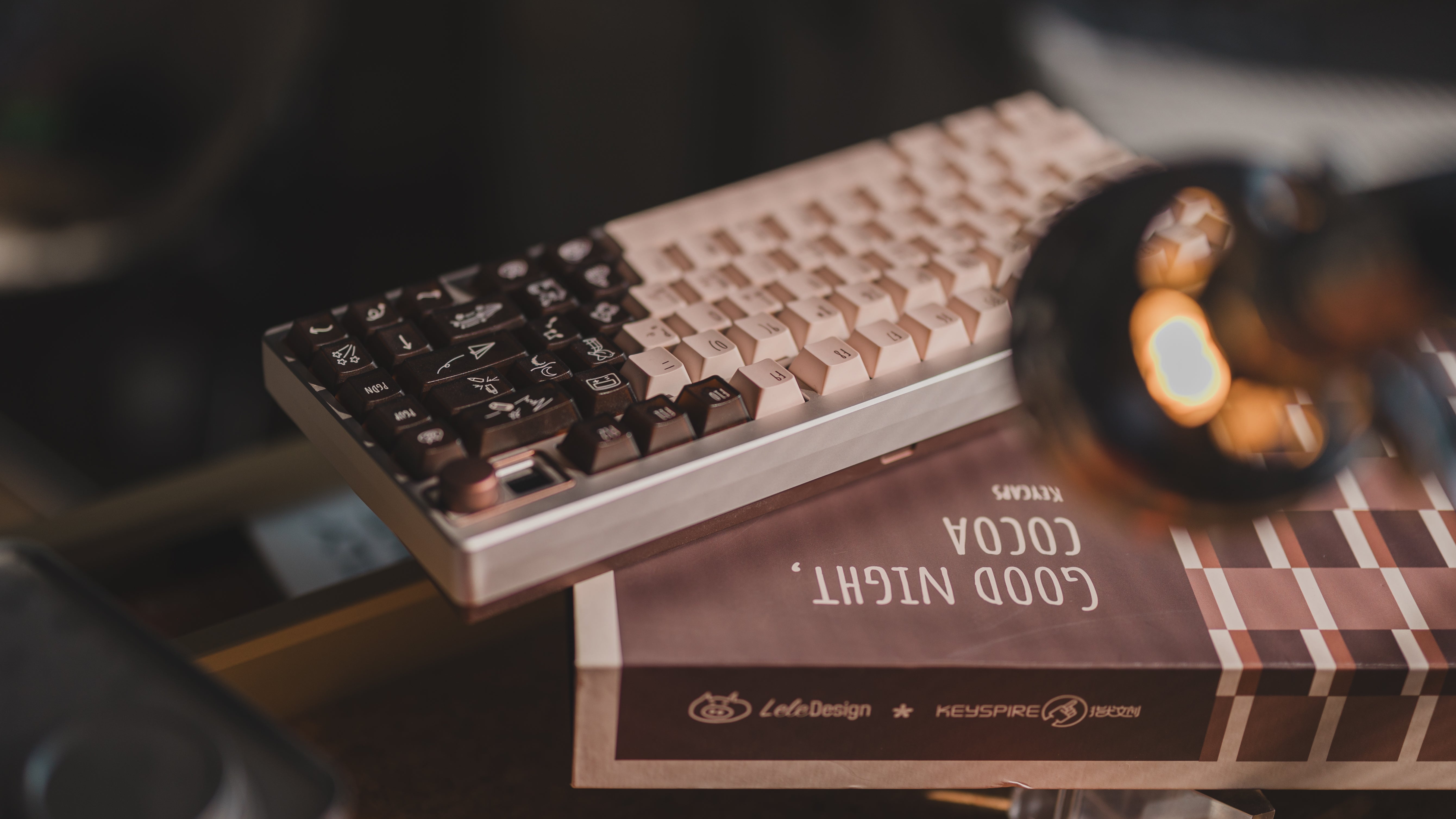 [In Stock] LeleLab x KeyTok Good Night,Cocoa Keycaps Set