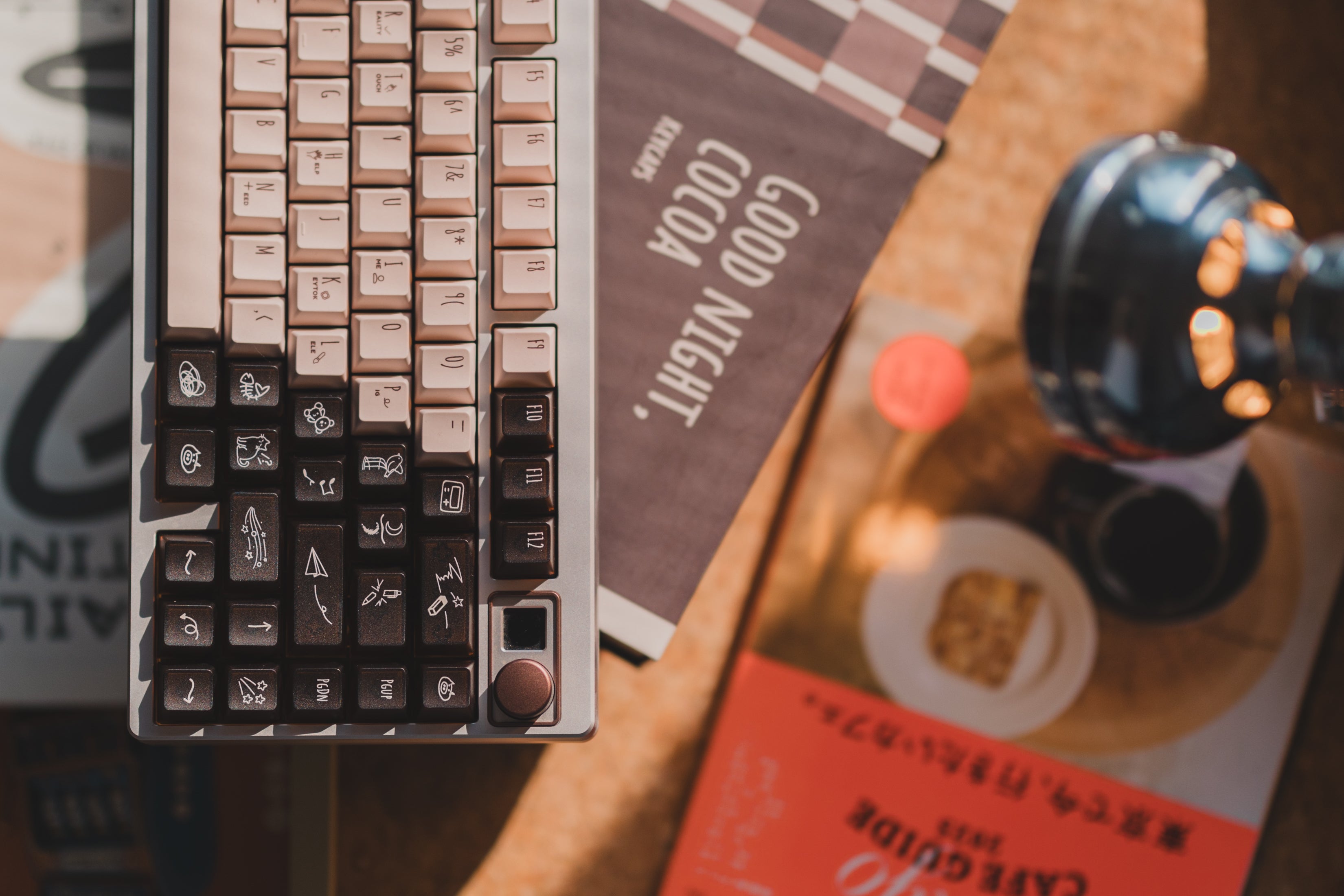 [In Stock] LeleLab x KeyTok Good Night,Cocoa Keycaps Set