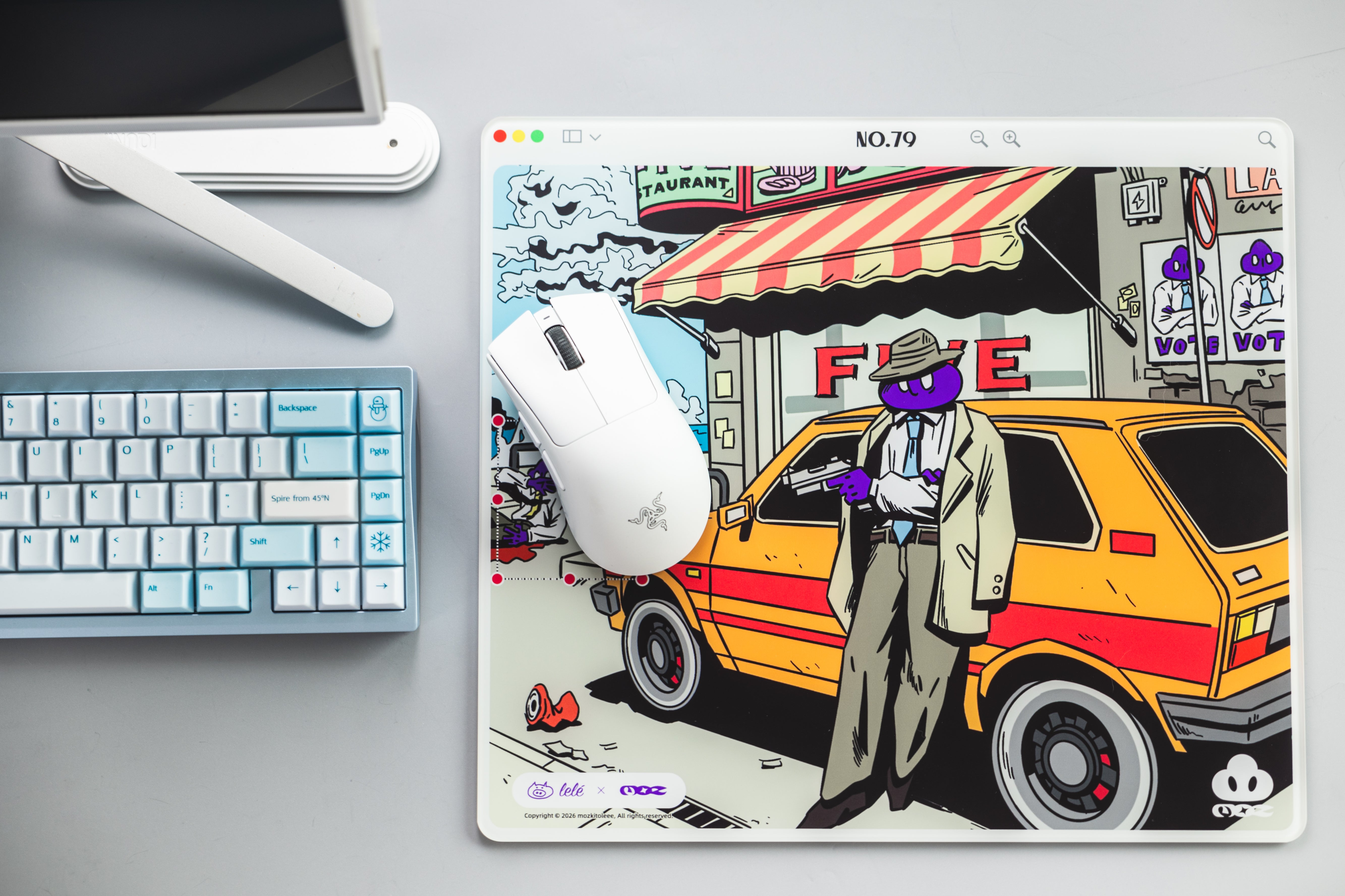 [In Stock] LeleDesign x Mozkito Leee Glass Mousepad