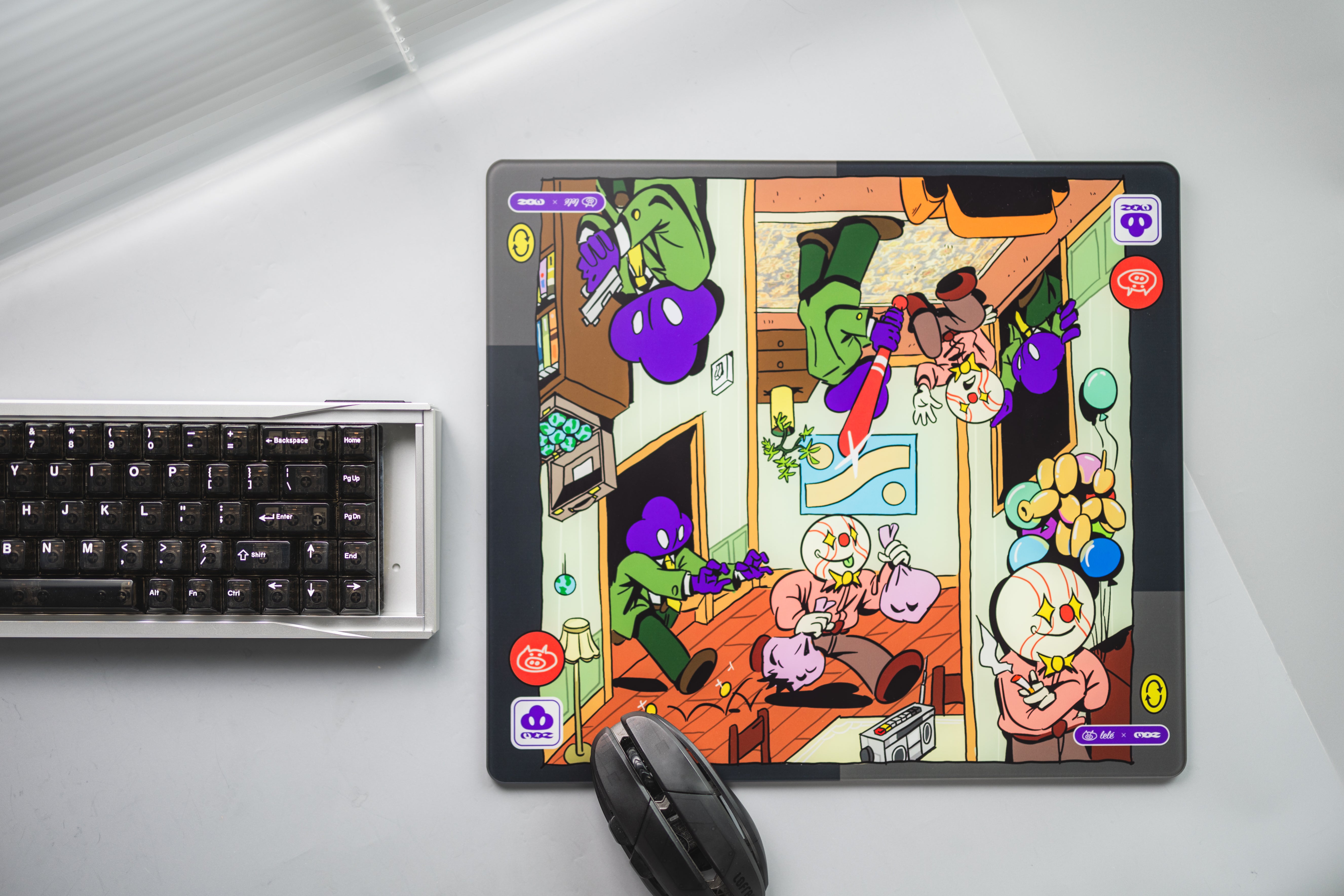 [In Stock] LeleDesign x Mozkito Leee Glass Mousepad