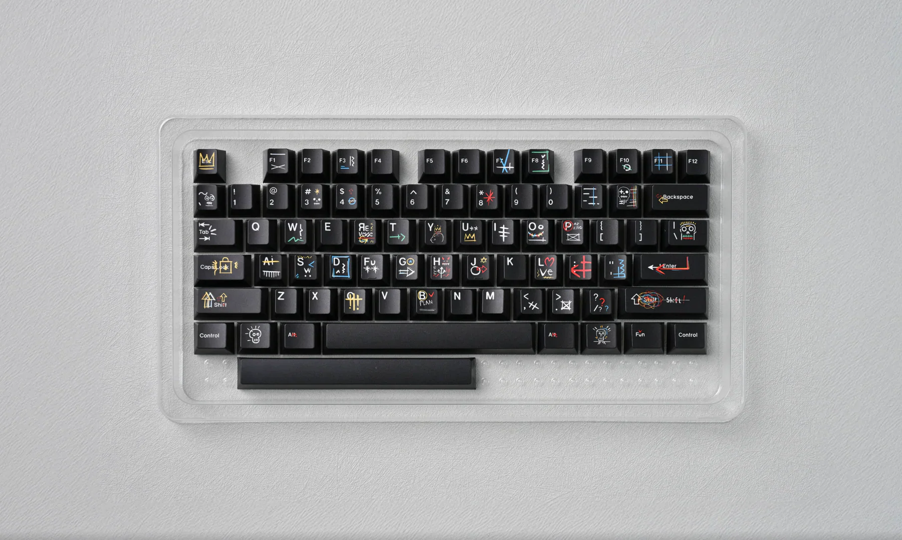 [In Stock] Doodlecaps Nakseo Black keycaps