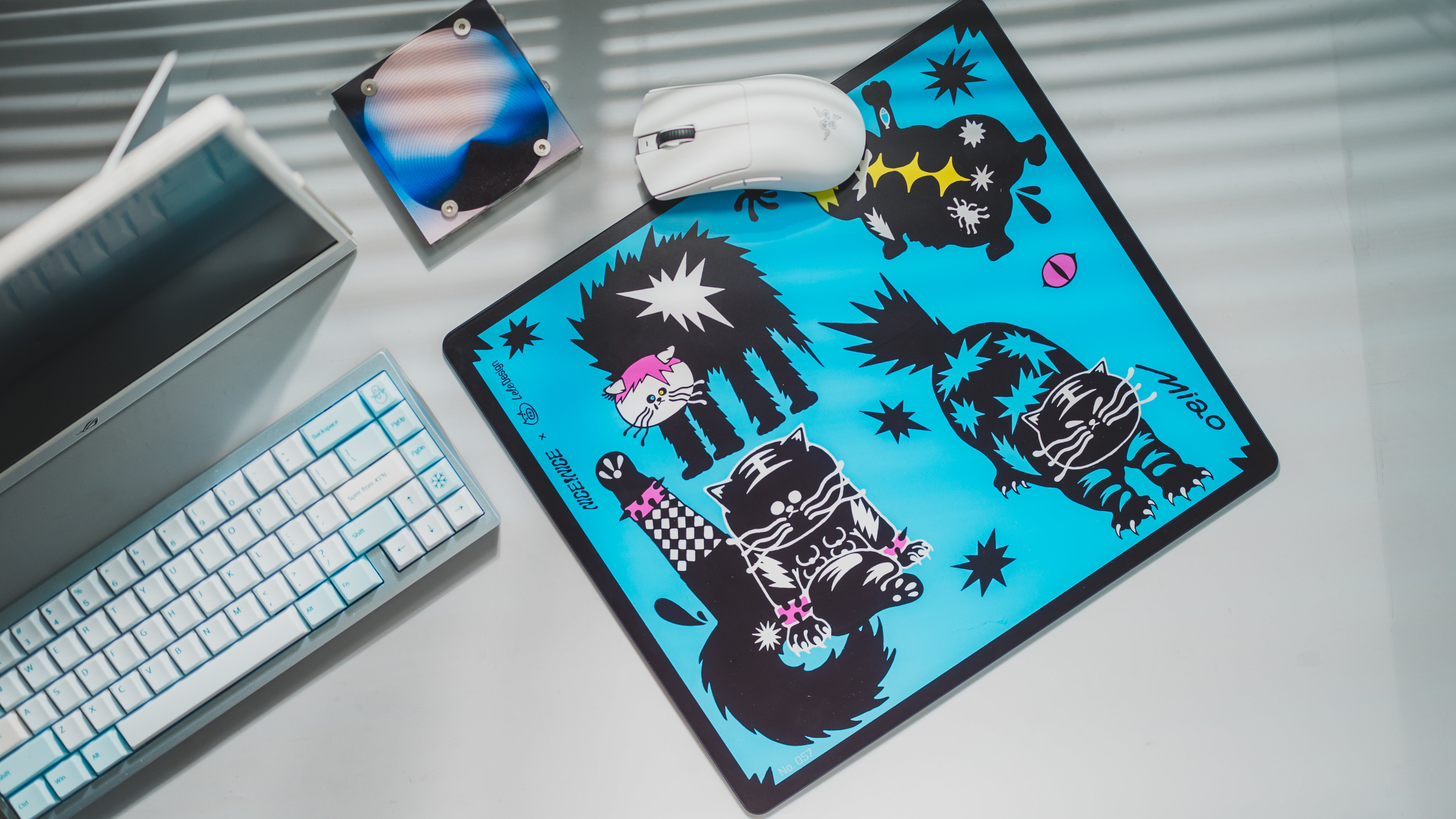 [In Stock] LeleDesign Curation Summer Camp Glass Mousepad（feat. NICE!NICE ®）