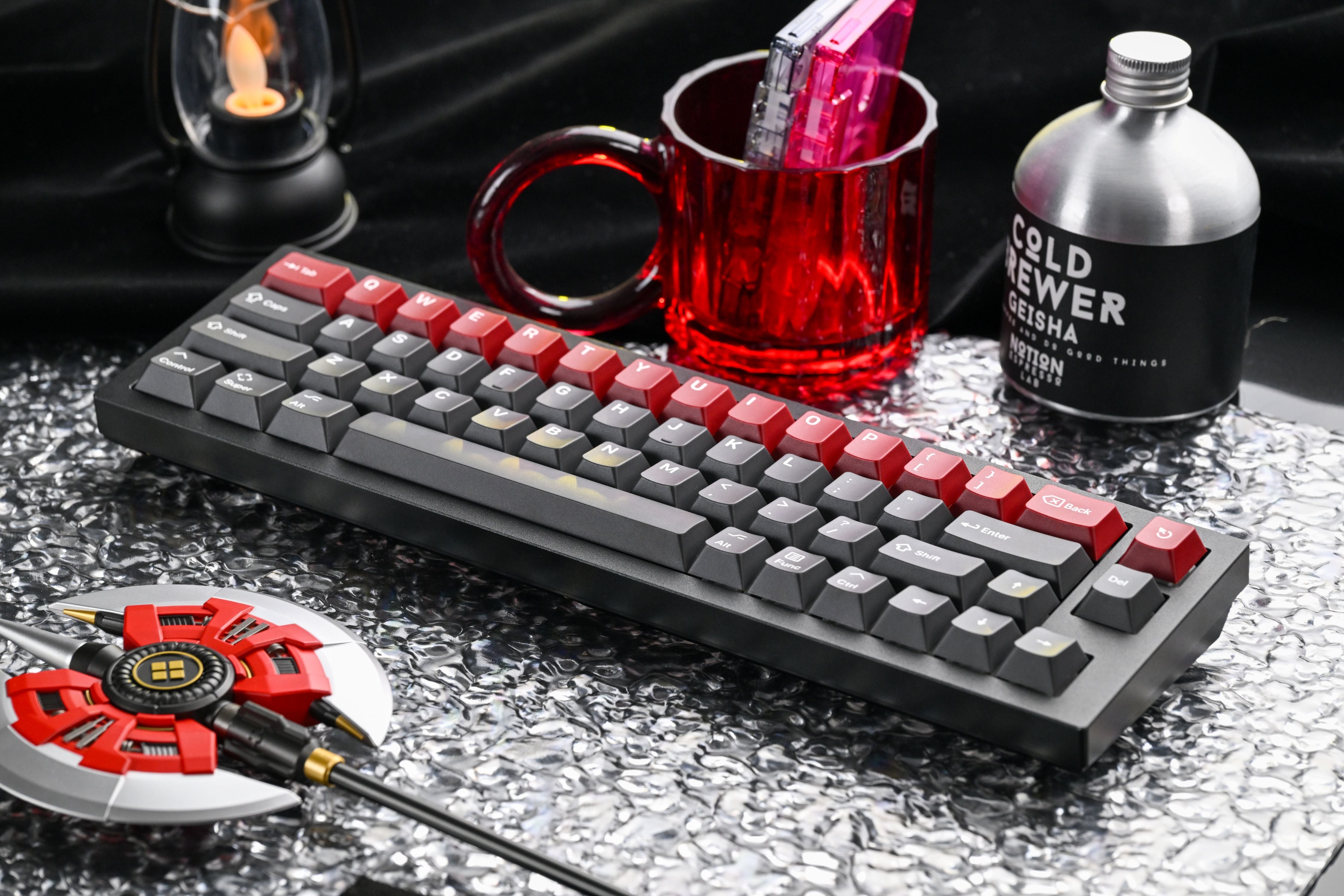 [In Stock] KAP Grey Alert PBT Double-Shot Keycap Set