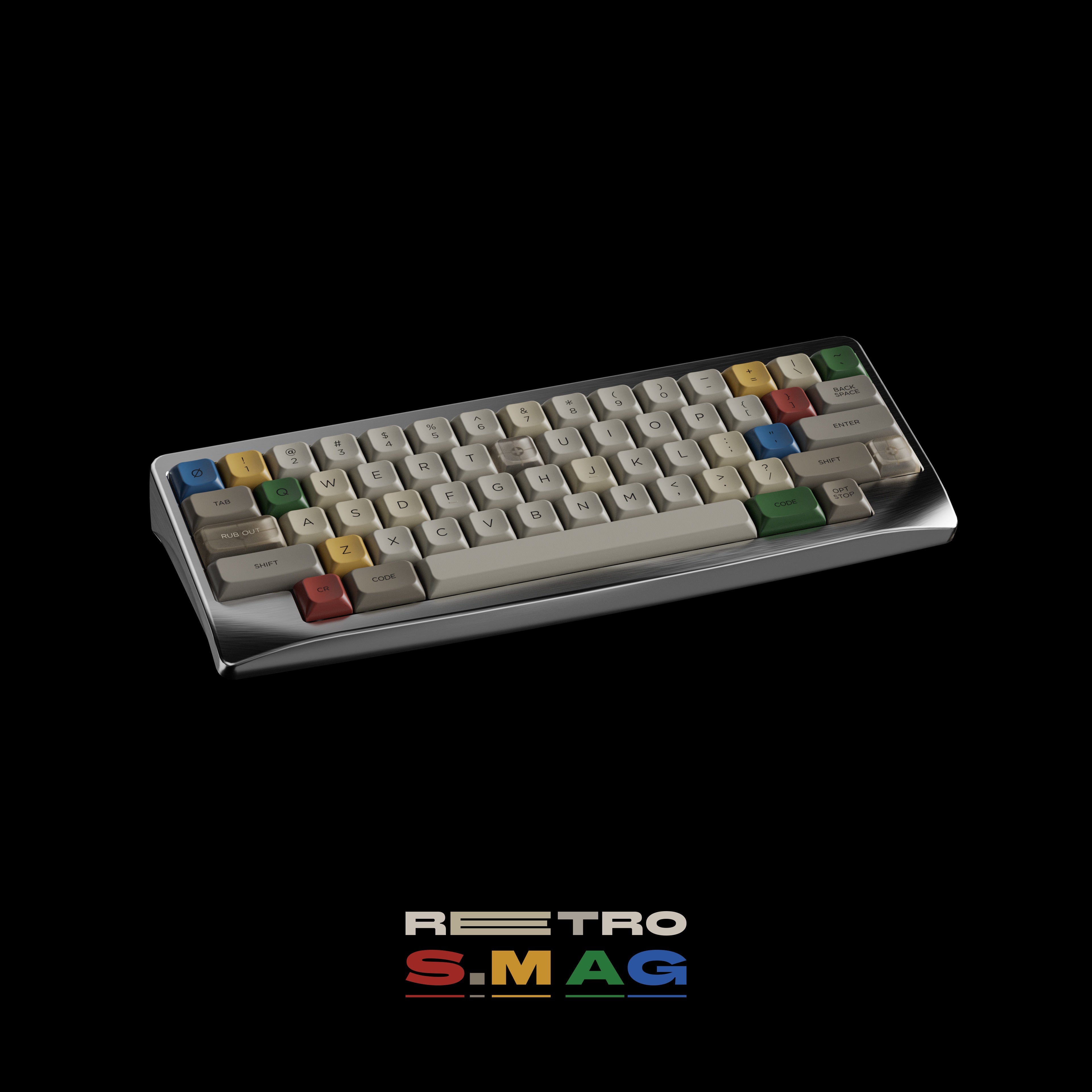 [Pre Order] PBS Retro S.M AG PBT Keycaps