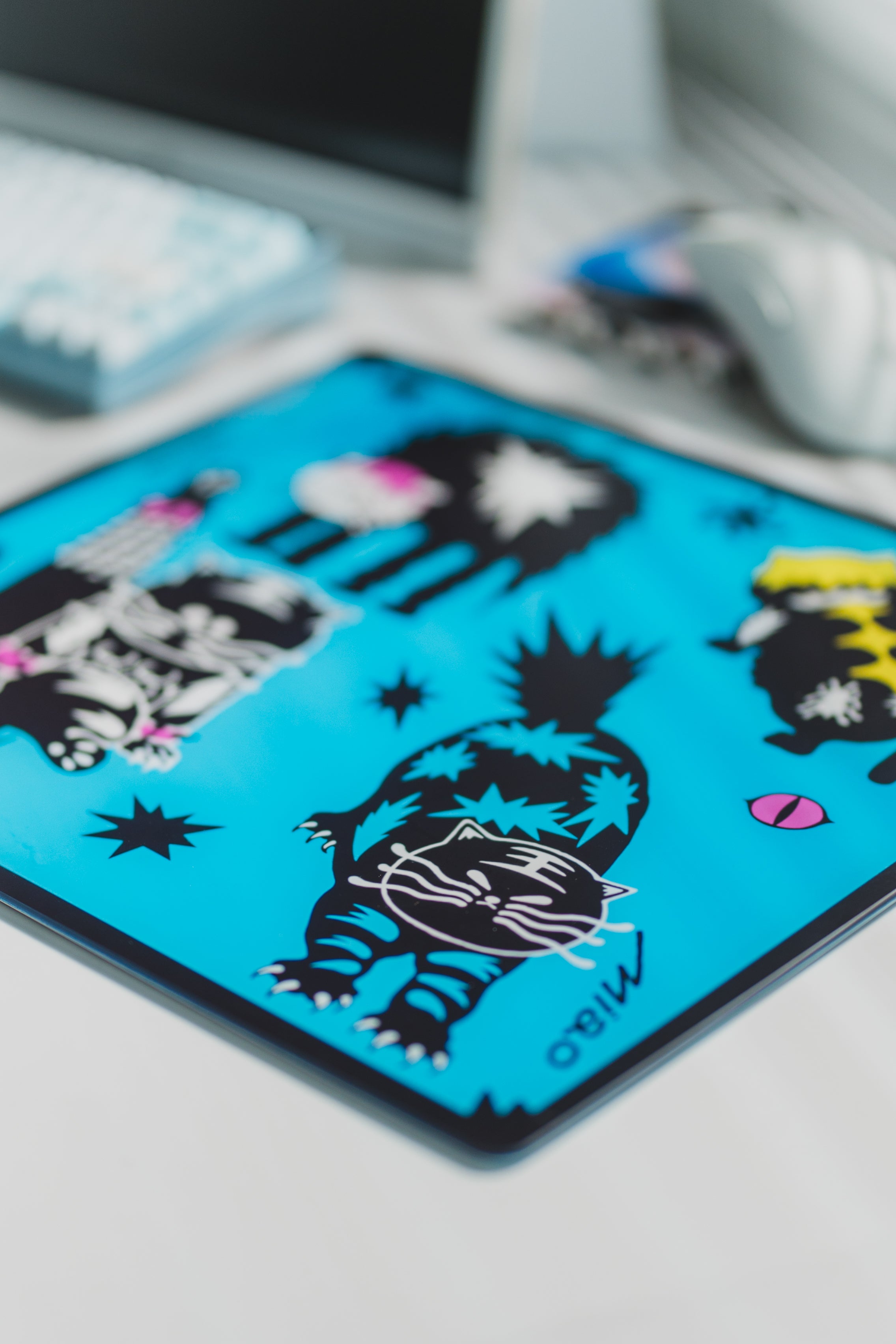 [In Stock] LeleDesign Curation Summer Camp Glass Mousepad（feat. NICE!NICE ®）