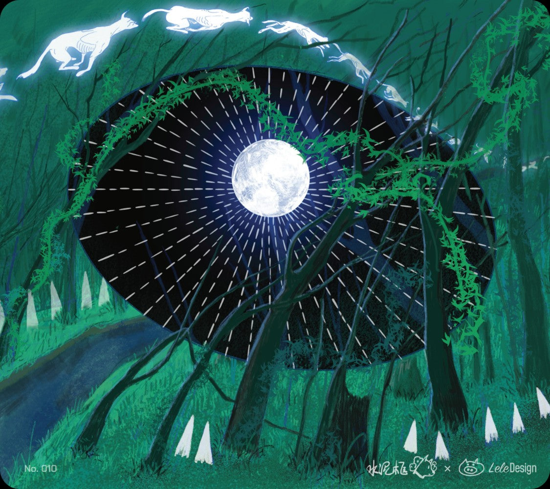 [In Stock] LeleDesign Curation Summer Camp Glass Mousepad（feat. 水泥框）